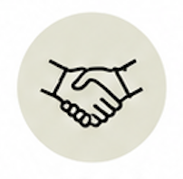 an icon of a handshake