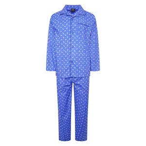 Men's Paisley Print Pyjamas Suit IceBoo