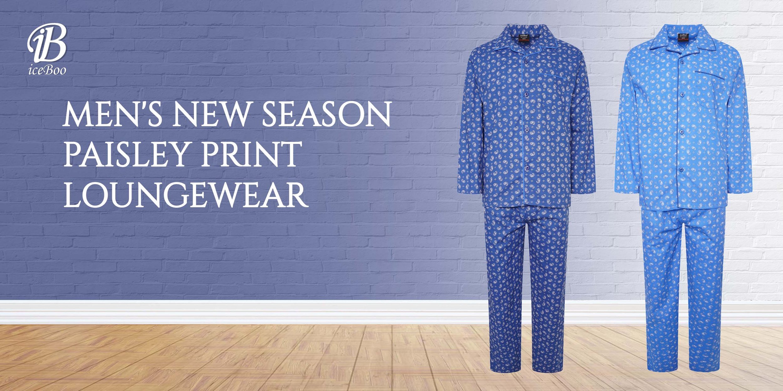 Men's Paisley Print Pyjama Suit