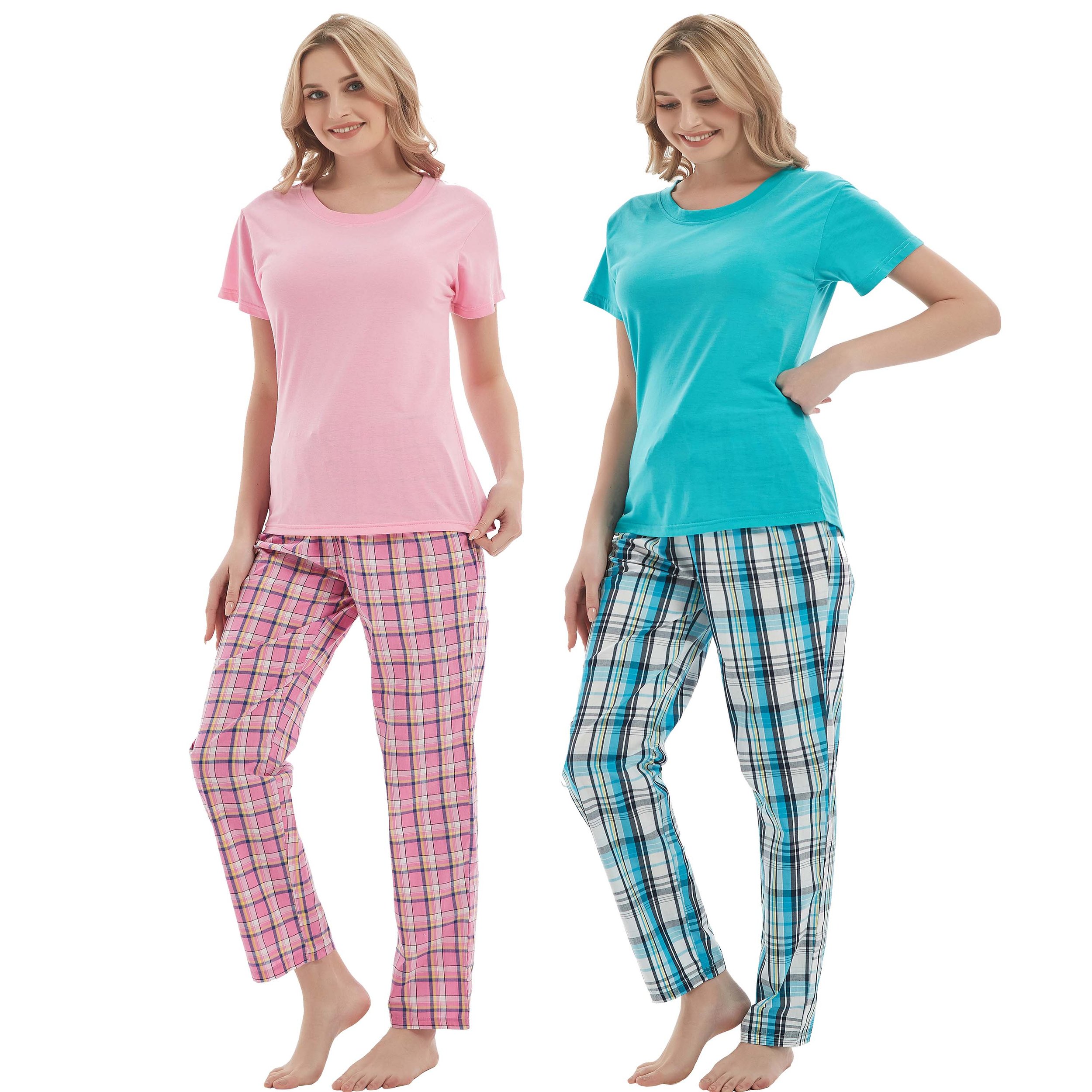 iceBoo Ladies Nightshirt 100% Cotton Jersey Fun Prints Nightie Scoop Neck Loungewear Womens Short Sleeve 1 OR 3 Pack 