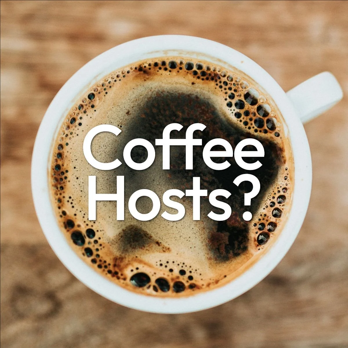 Coffee Host Sign Up