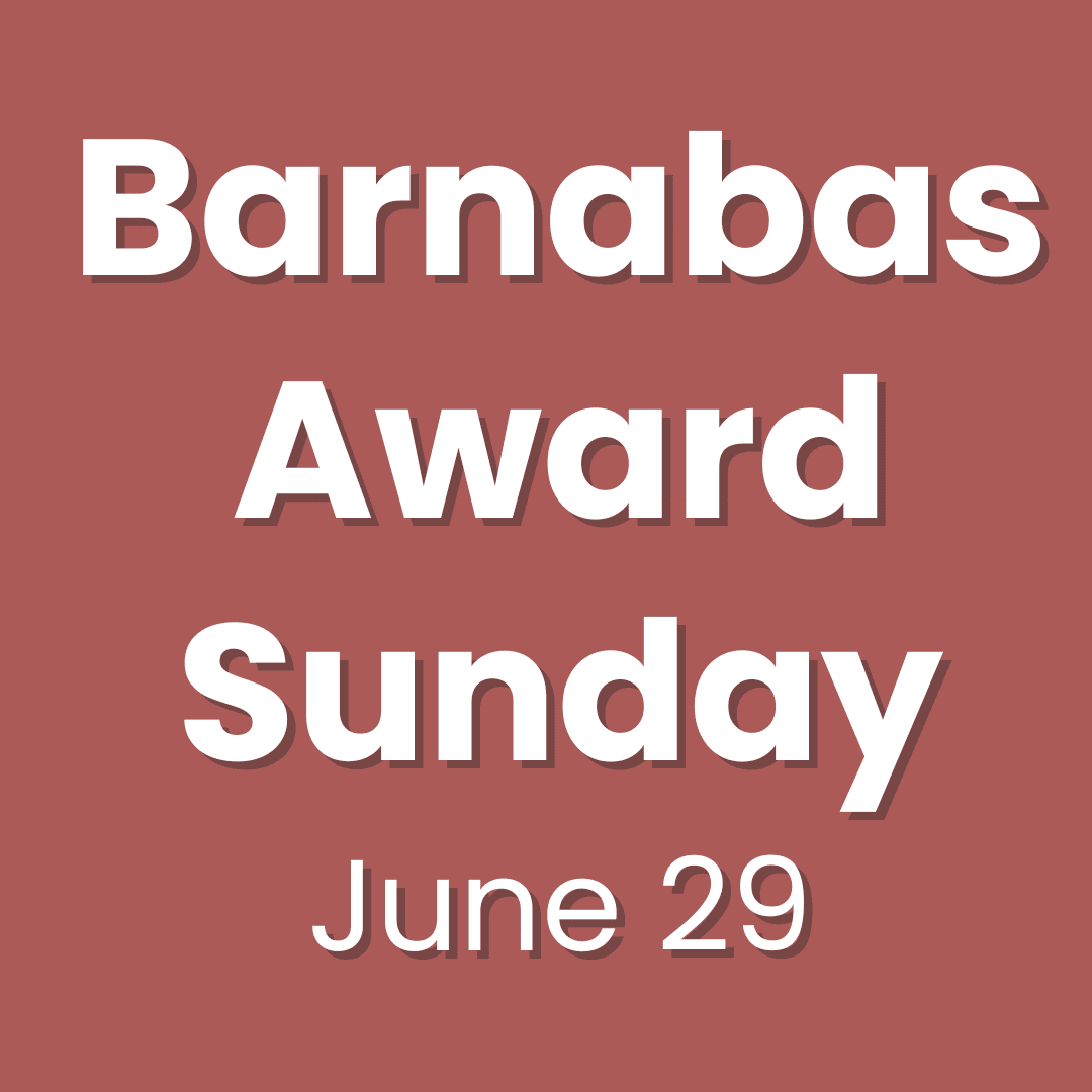 Barnabas Award Sunday
