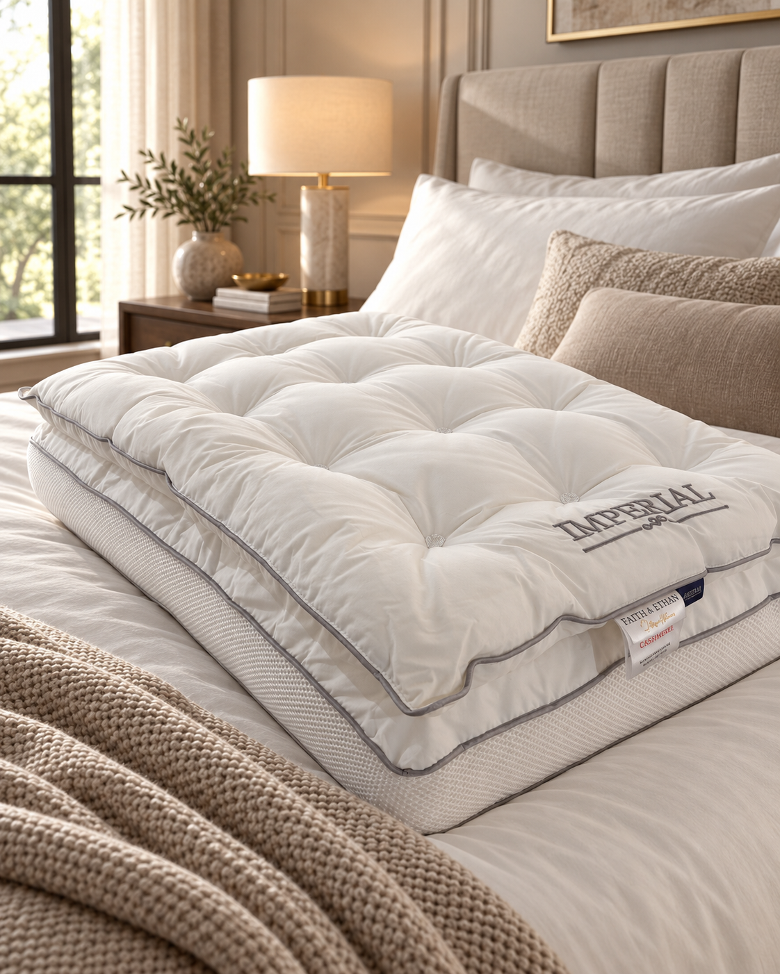 Imperial Tufted Topper in a Luxe Bedroom.png