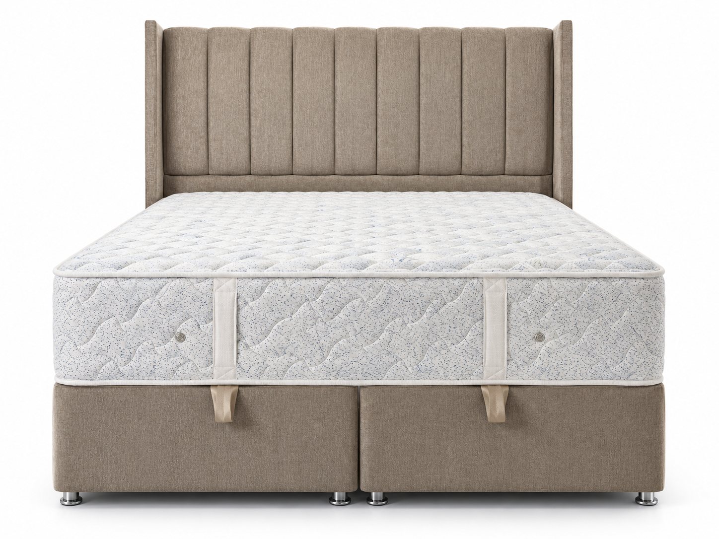 Taupe Channel-Tufted Divan Bed.png