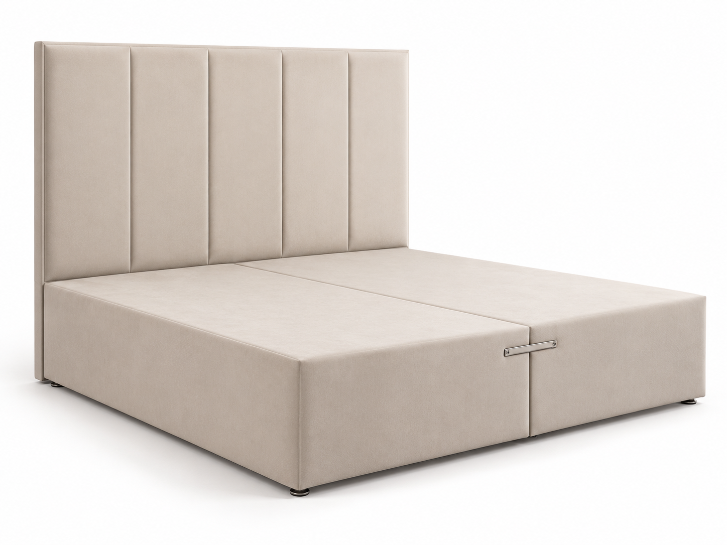 Modern Beige Upholstered Divan Bed.png