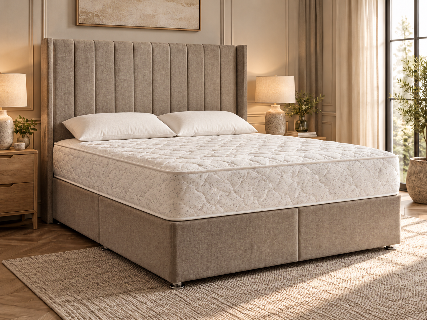 Minimalist Taupe Upholstered Bed Retreat.png