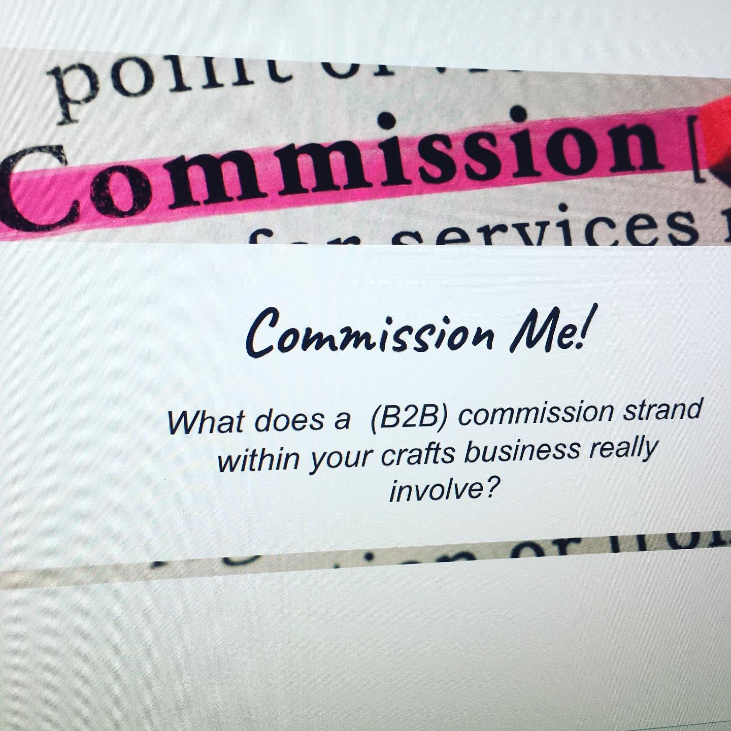 I got the opportunity to support some wonderful craft businesses @cockpitstudios yesterday. Three hour workshop that flew by. Zooming in and out on what is the opportunity to develop and manage a #commission activity within your business. 

A big tha