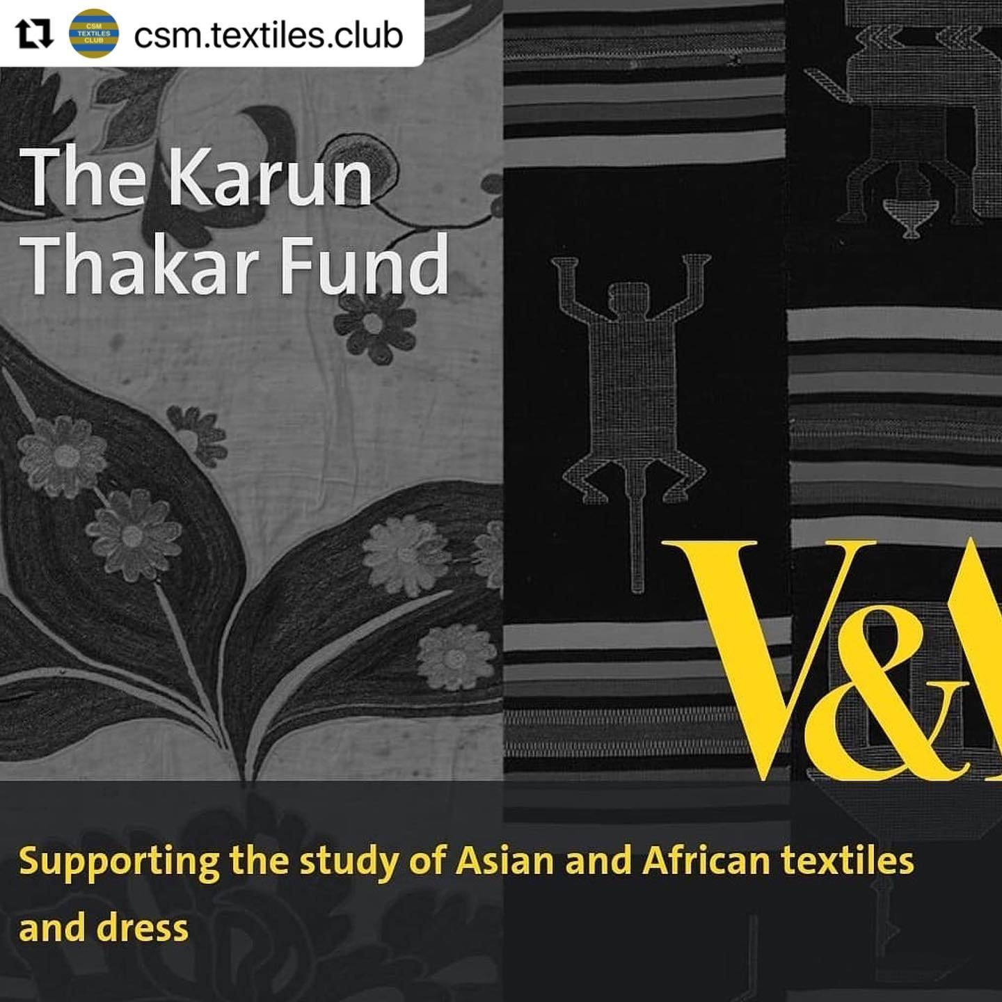 Sharing this wonderful opportunity #Repost @csm.textiles.club with @make_repost
・・・
@karuncollection and @vamuseum have just announced this fantastic resource to further the study of Asian and African textiles. Details below 

Posted @withregram &bul