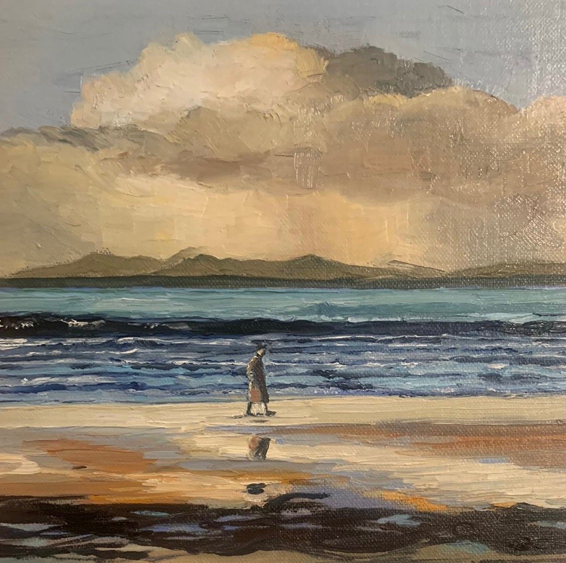 Giclee print, oil seascape, Rossknowlagh, Donegal