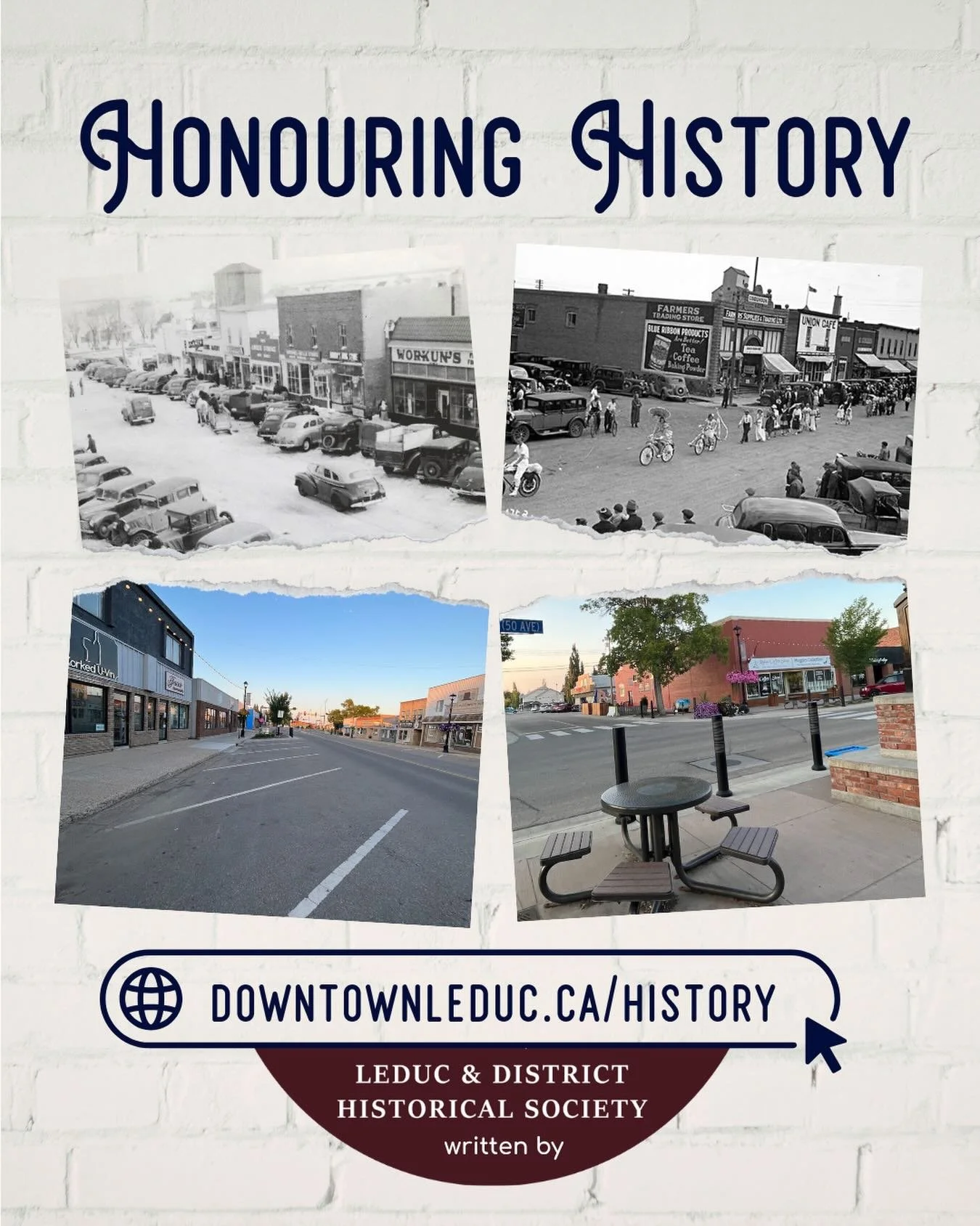 Did you know? Downtown Leduc is home to a few significant historical sites that share the story of how our city came to be. Explore our newly launched webpage curated by The Leduc &amp; District Historical Society @ldhs1891 to uncover the places, peo