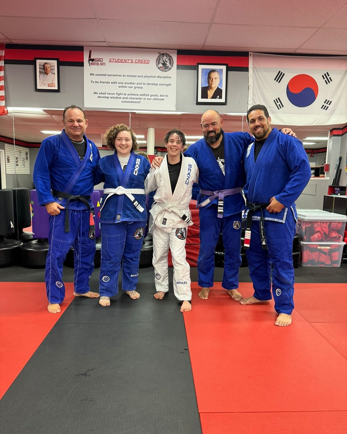 Congratulations to the students at Brazu Academy for their incredible progress on their BJJ journeys! 

Zed, your promotion to a 4-stripe purple belt is a testament to your dedication, effort, and passion for the sport. 

Jen, advancing to a 4-stripe