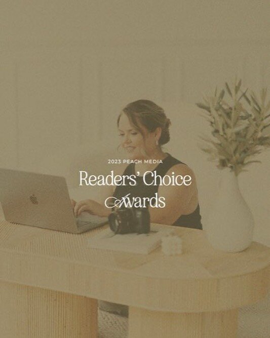 Super stoked to announce Peach Media is kicking it in the 2023 Reader's Choice Awards ring &ndash; and not just for one, but a whopping three categories! Can you believe it? 🏆🏆🏆 
Your magic touch is needed though! Click link in bio and vote to hel