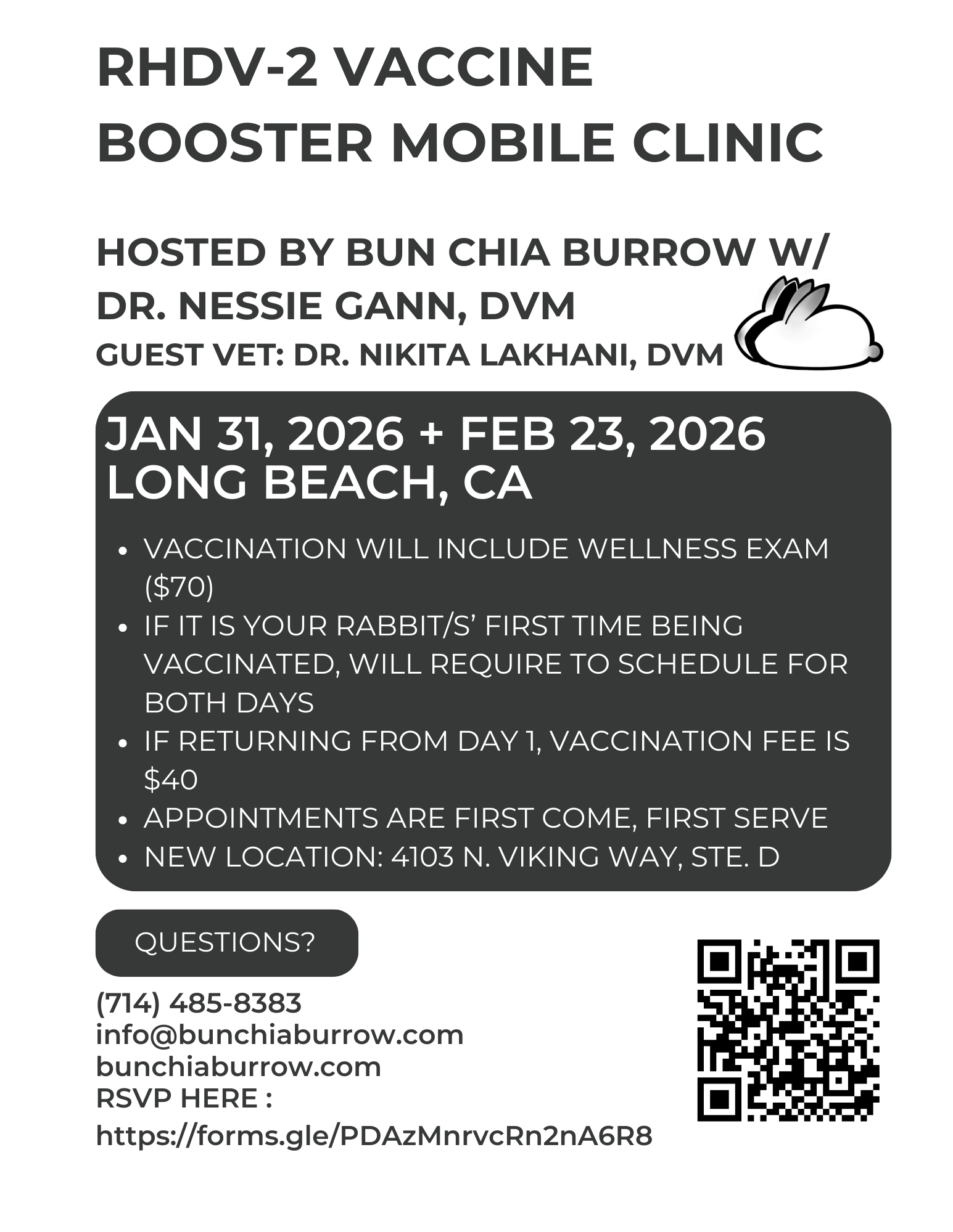 BCB RHDV-2 Vaccine Clinic: Dose 2, Day 2
