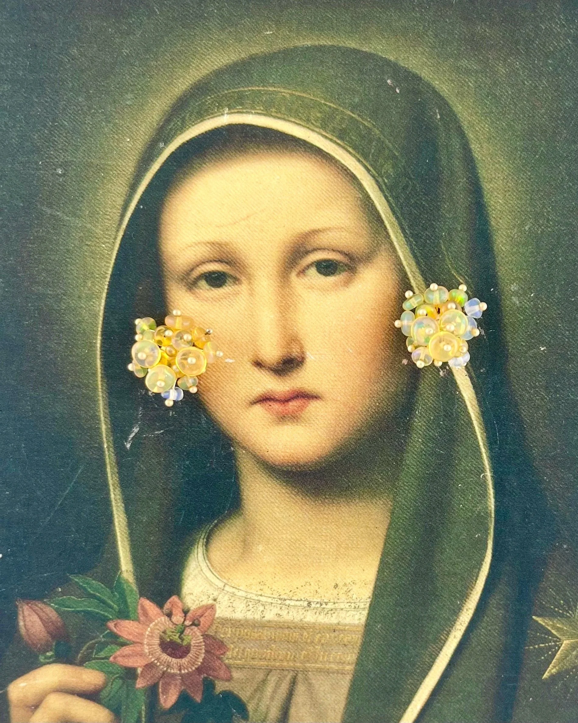 Small Ethiopian Opal Studs