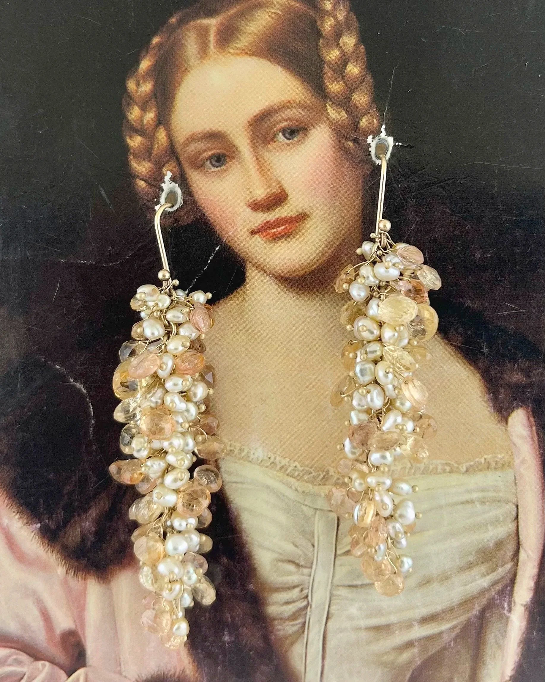 Imperial Topaz and Keshi Pussywillows