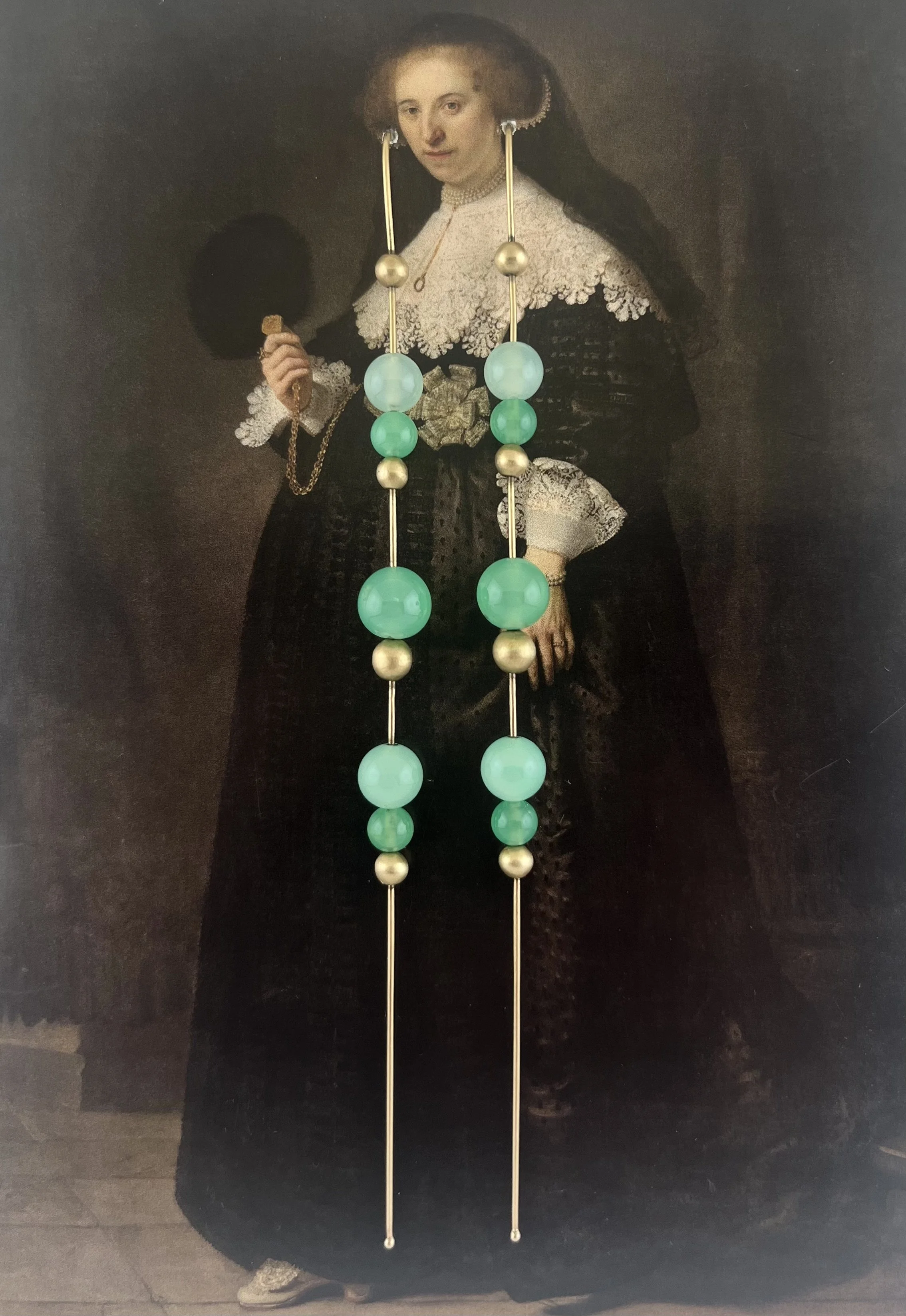 Bead Chains with Chrysoprase