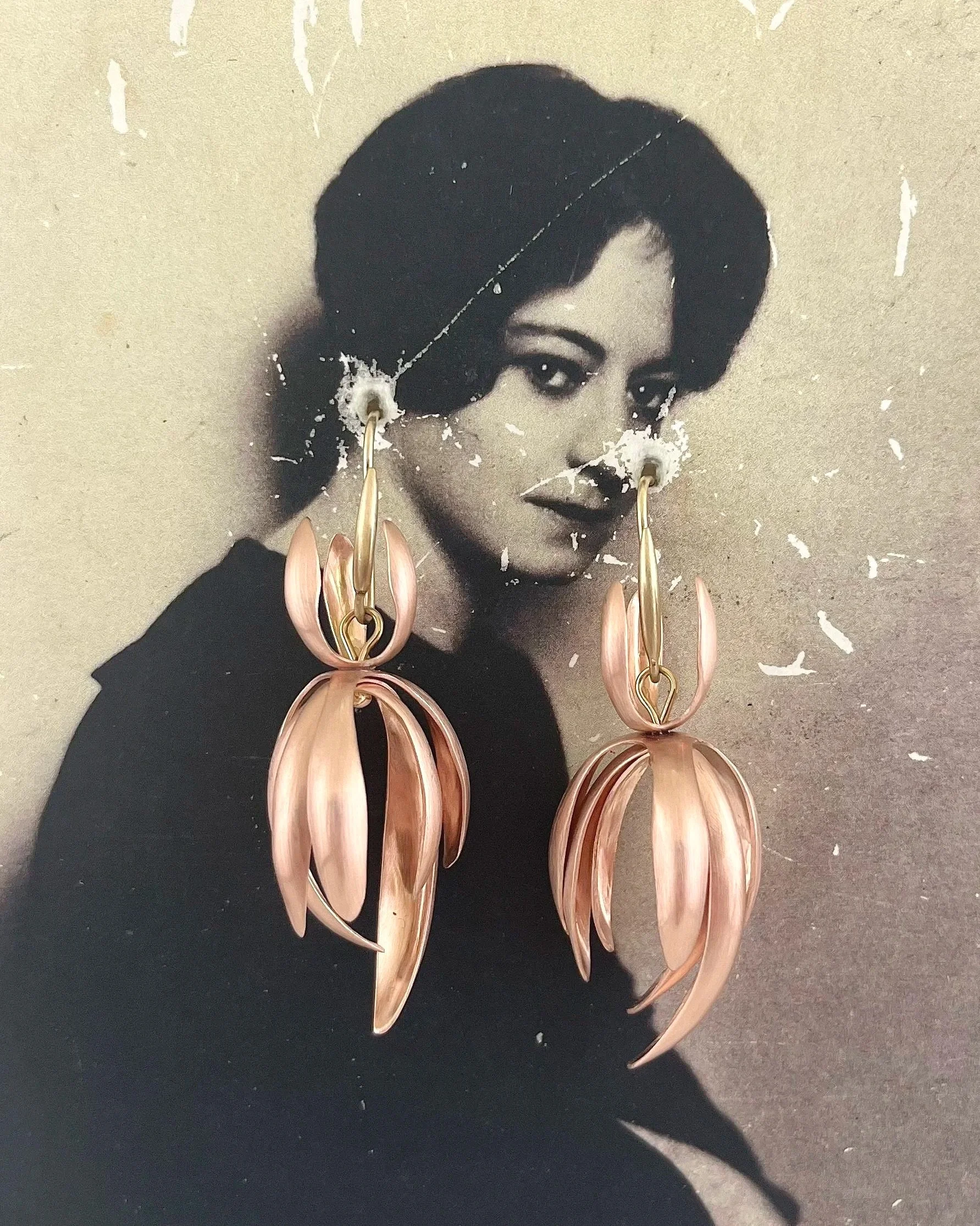 14k Rose Gold Chrysanthemums