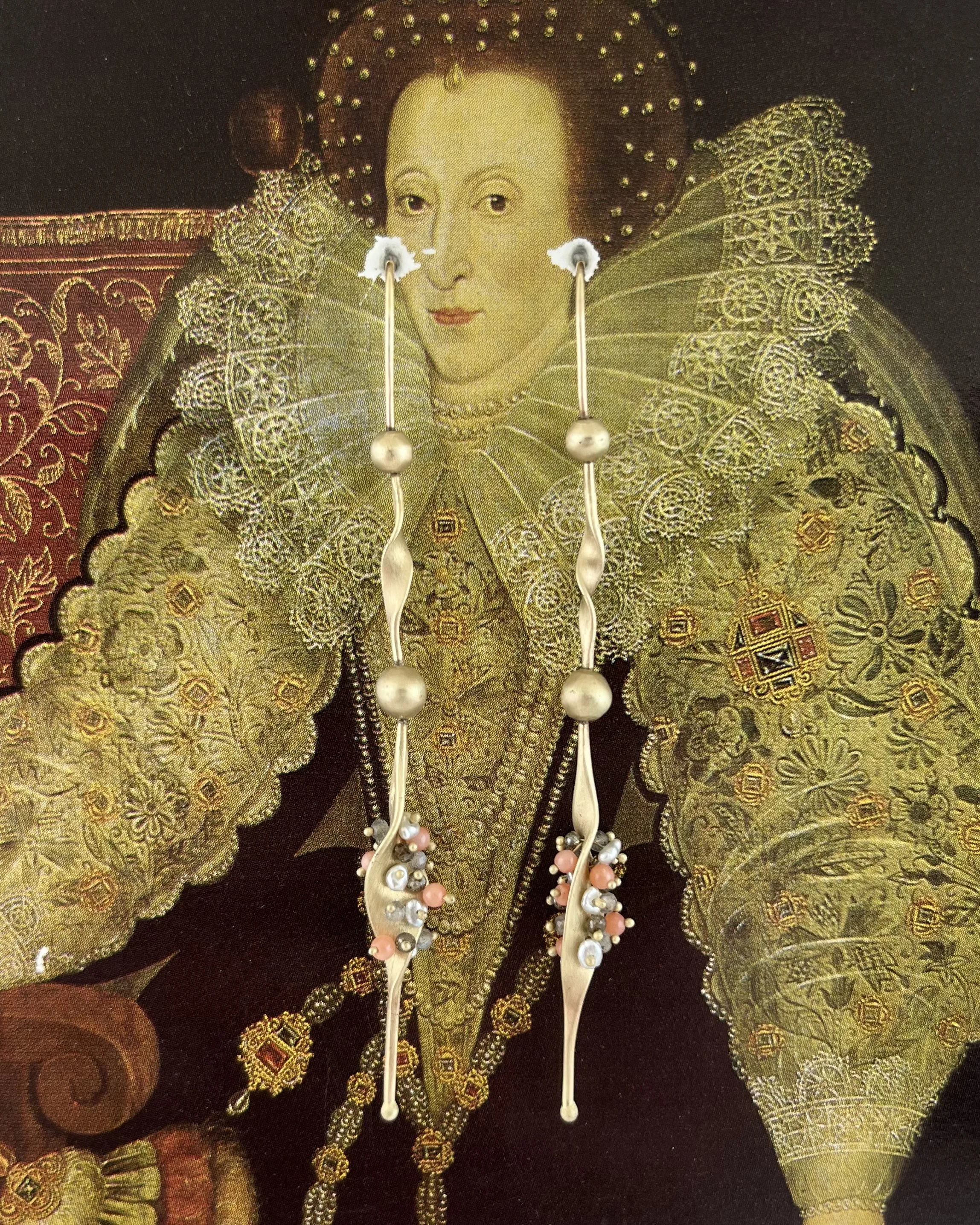 Long Seaweed Earrings w Stones.jpg