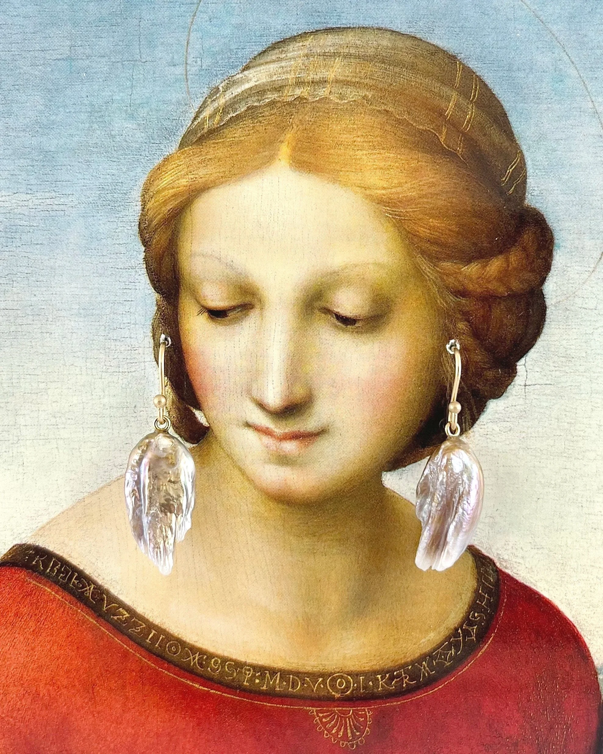 Mauve Freshwater Pearl Wings