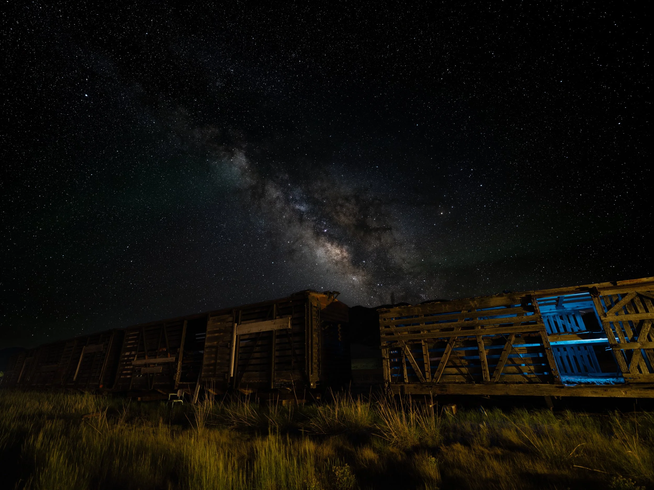 Abandoned Train outside Creede, Colorado