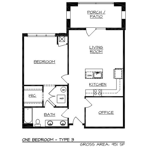 951sqft  1-bed type 3.png