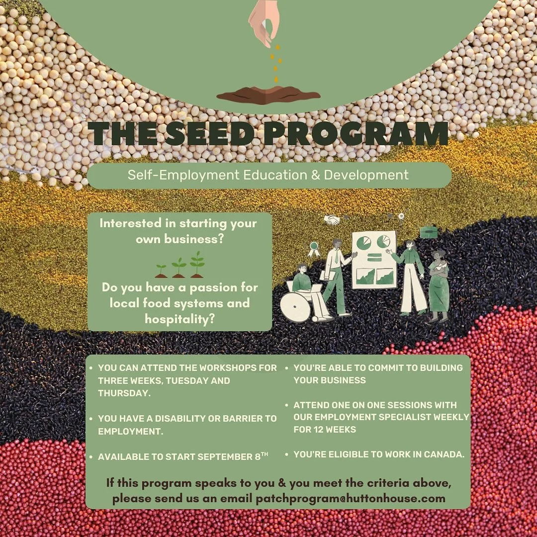 Our SEED Program is now taking new applicants for our second round of SEEDLINGS - SEPTEMBER 8th. 🌱🌱🌱

Our Self Employment Education &amp; Development Program is a FREE program focused to train &amp; assist participants in successfully developing a