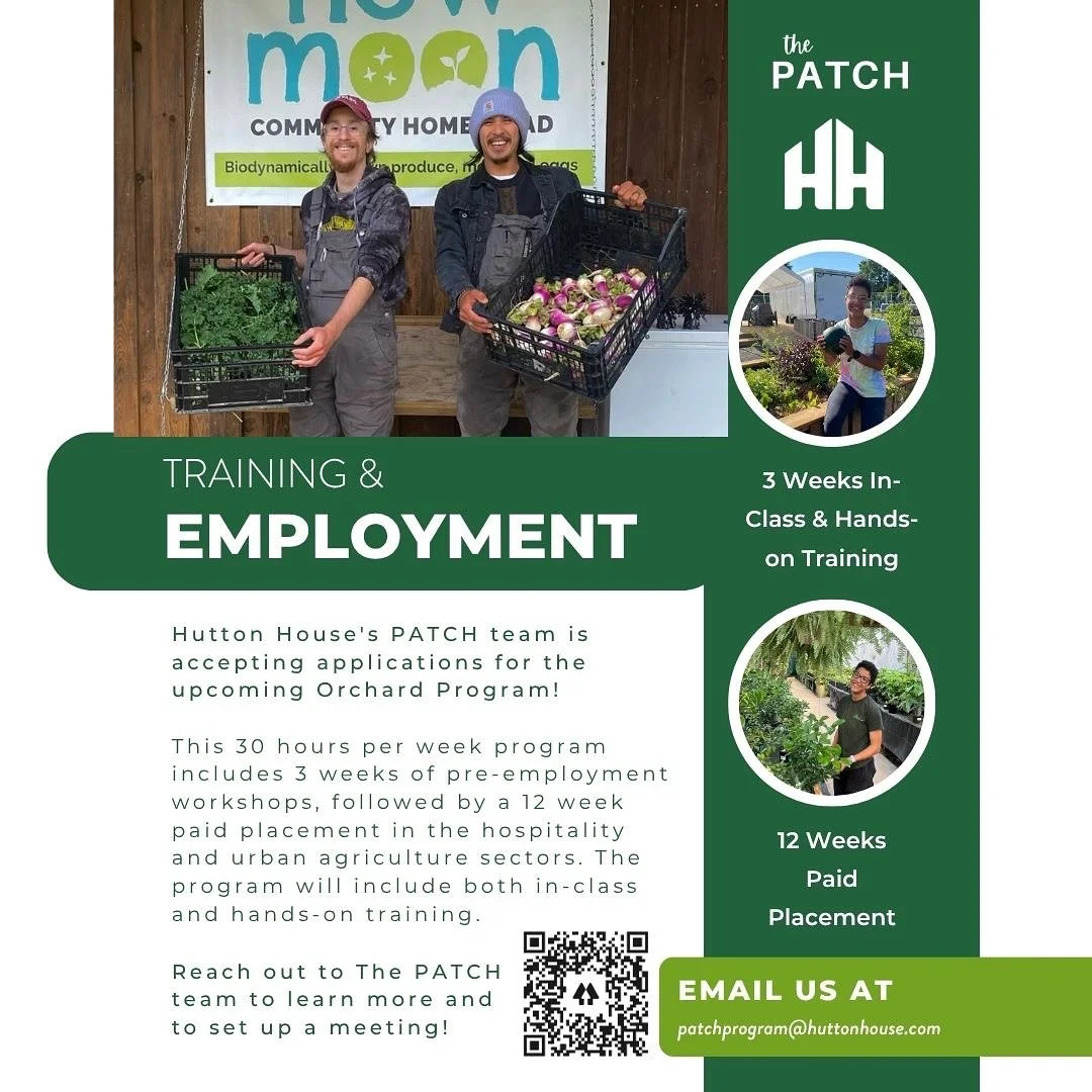 🌱 We are now accepting new students for our two FREE 12-Week Programs Starting Early December 🌱

Are you ready to grow your future? Whether you&rsquo;re looking to start your own business or build career skills in Urban Agriculture or Hospitality &