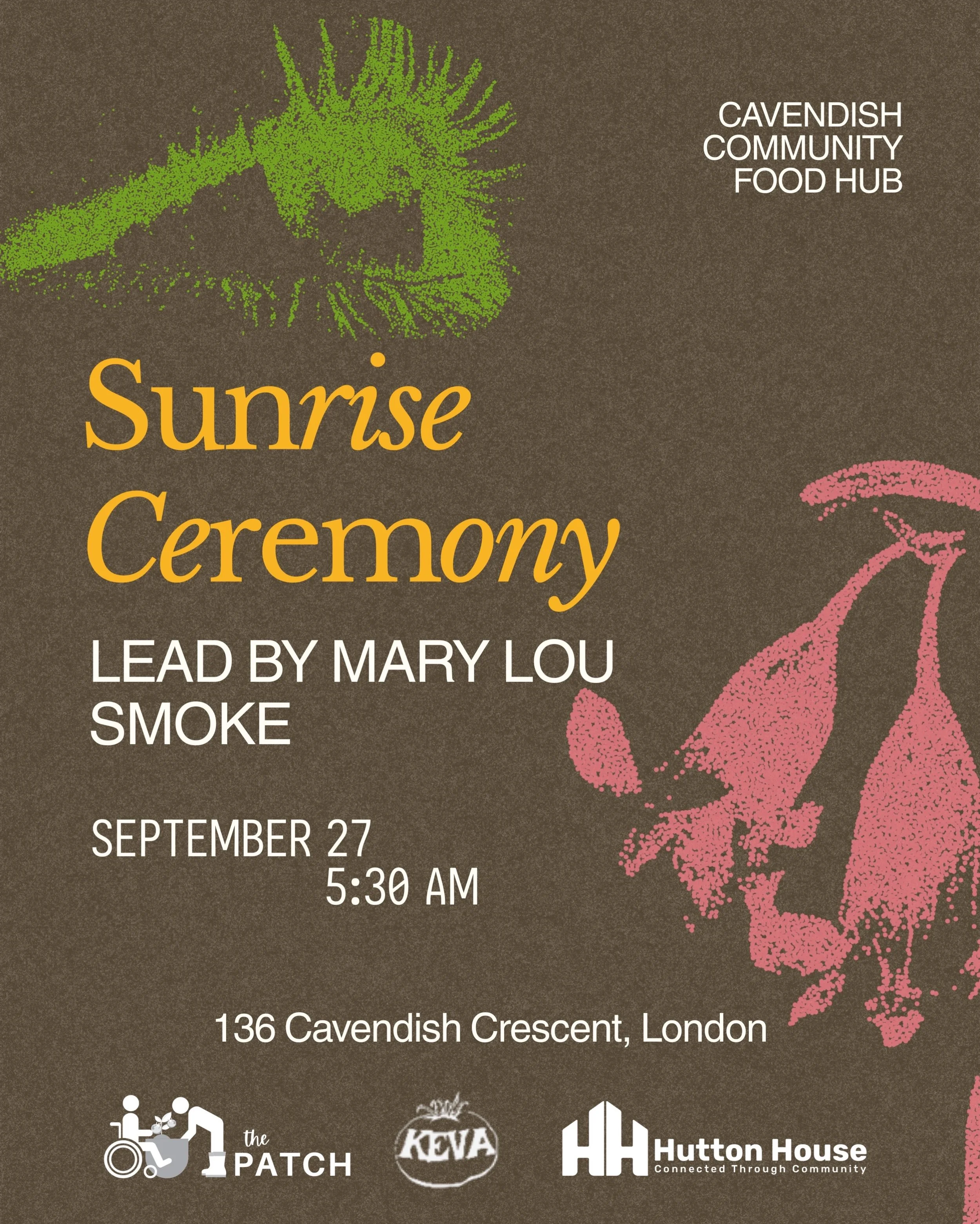 Join us for a Sunrise Ceremony at Cavendish Community Food Hub, led by Elder Mary Lou Smoke 🧡

Held in recognition of the National Day for Truth and Reconciliation, we&rsquo;ll gather as the sun rises for prayer, song, reflection, and connection, wh