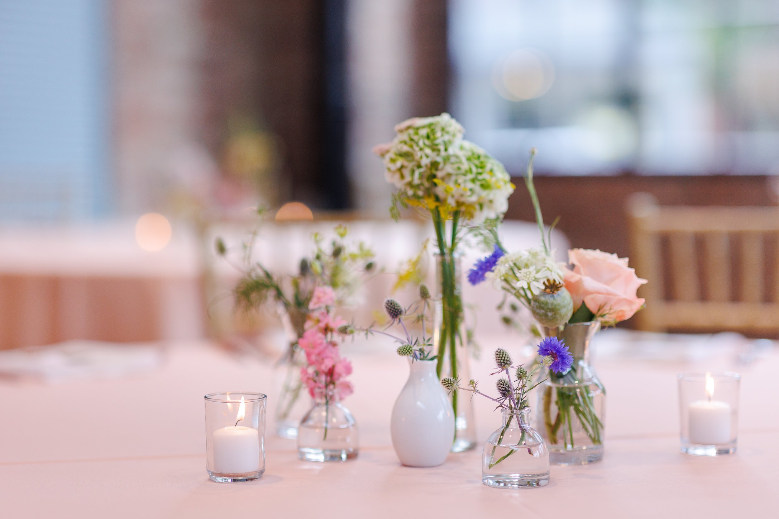 Raindrop Glass Bud Vase