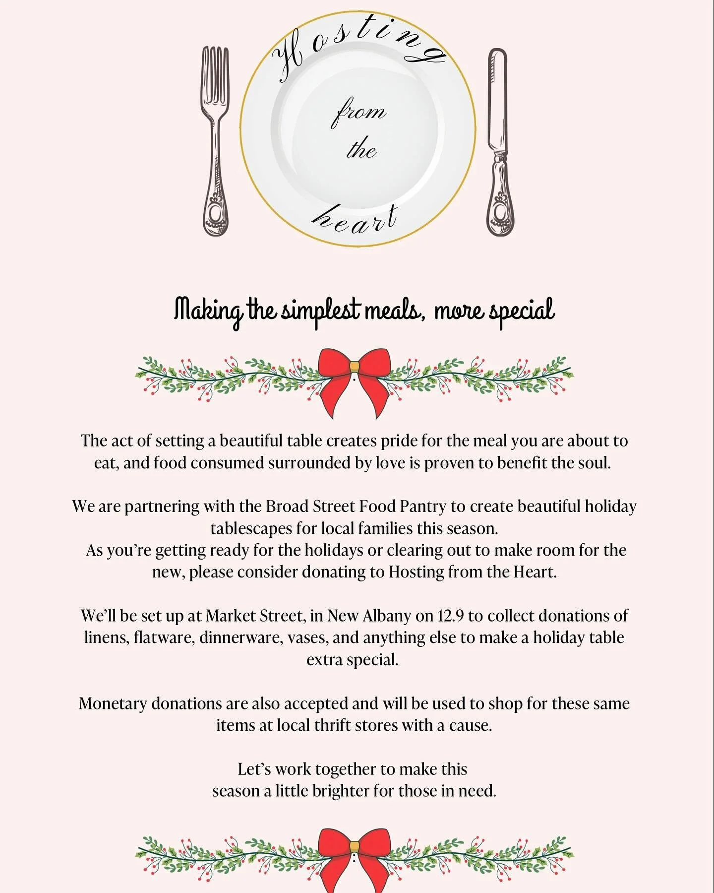 Introducing Hosting from the Heart, making even the simplest meal, more special. Coming from the events and communication industries, we have seen the impact a beautifully set table can have on a room. Bringing people together creating- a sense of wa