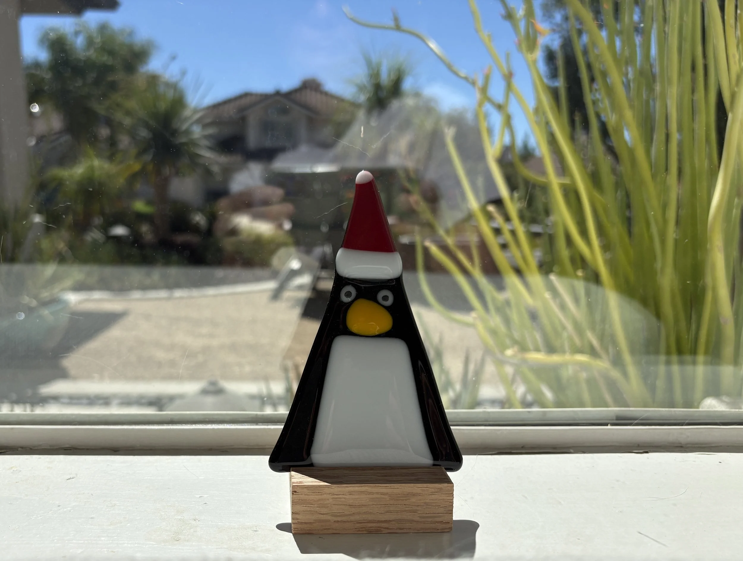 Snowman & Penguin Fused Glass Ornament Class