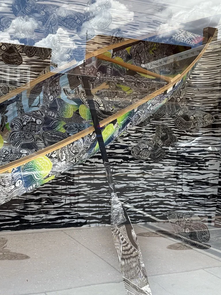 Window Install at Hecho a Mano Gallery, Santa Fe, NM, June 2025