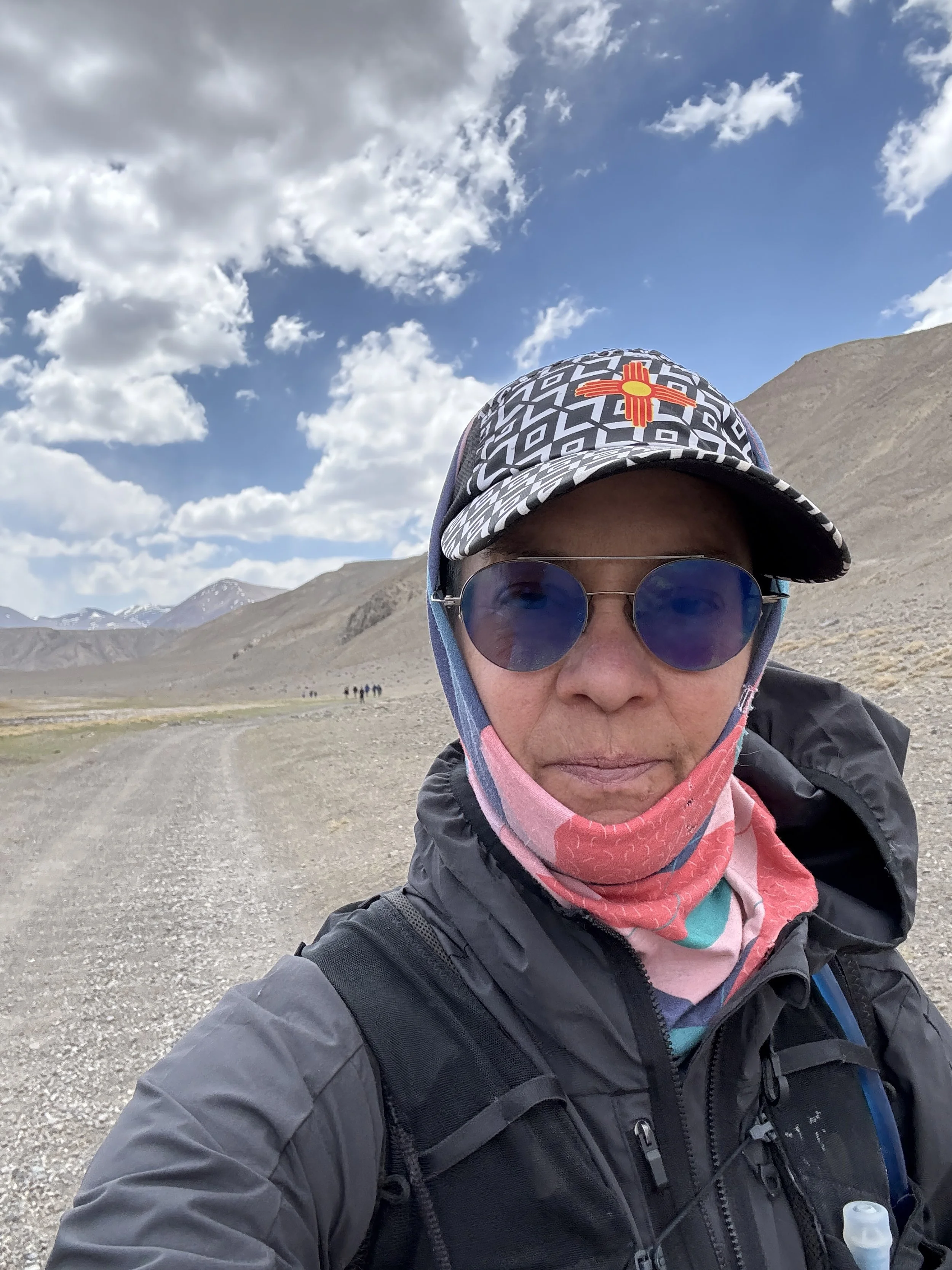 Trying to stay warm and having a blast running all day through the magnificent landscape of Tajikistan. 