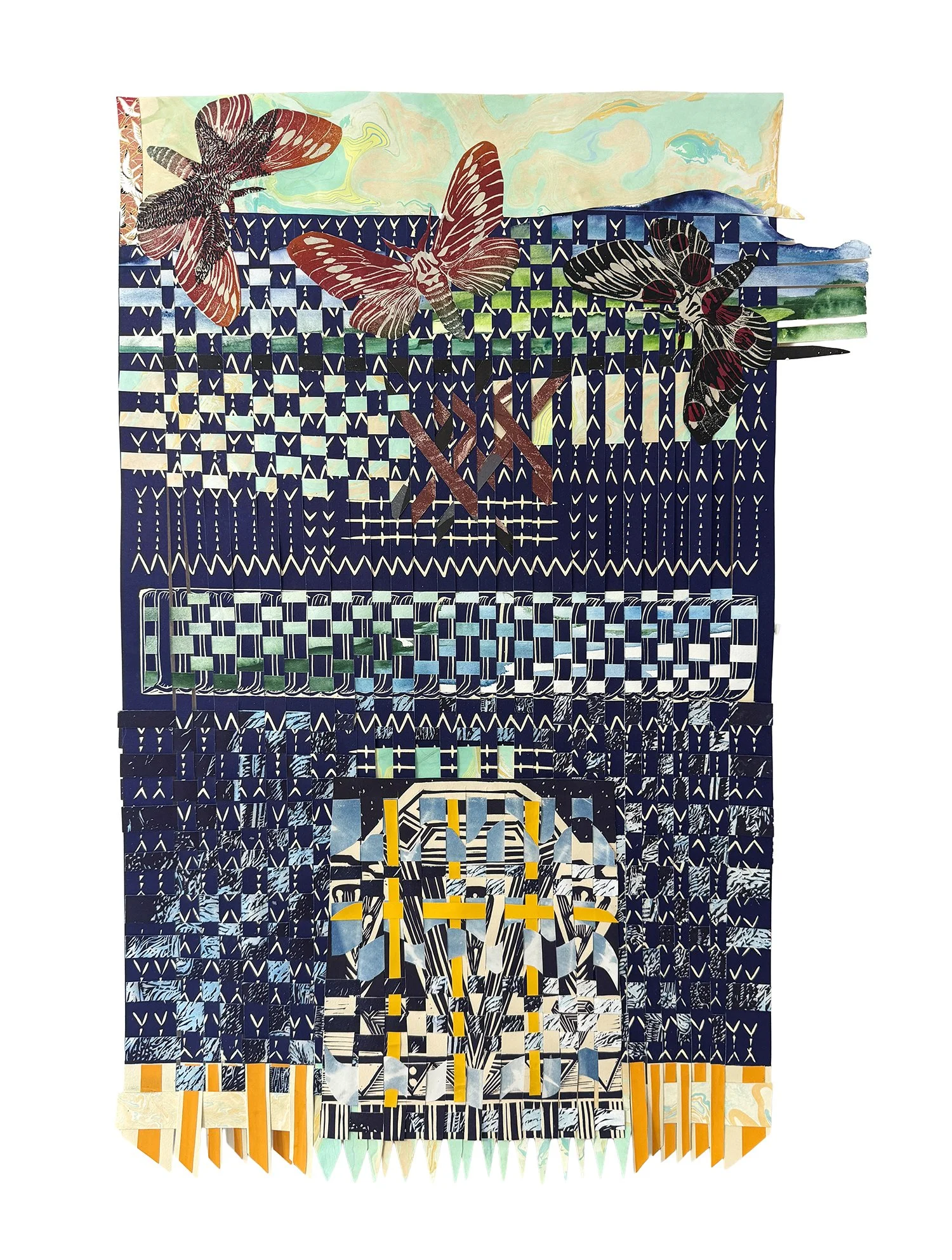 Eclipse
Hand Woven Linoleum Block Print
31 x 21 in
2026