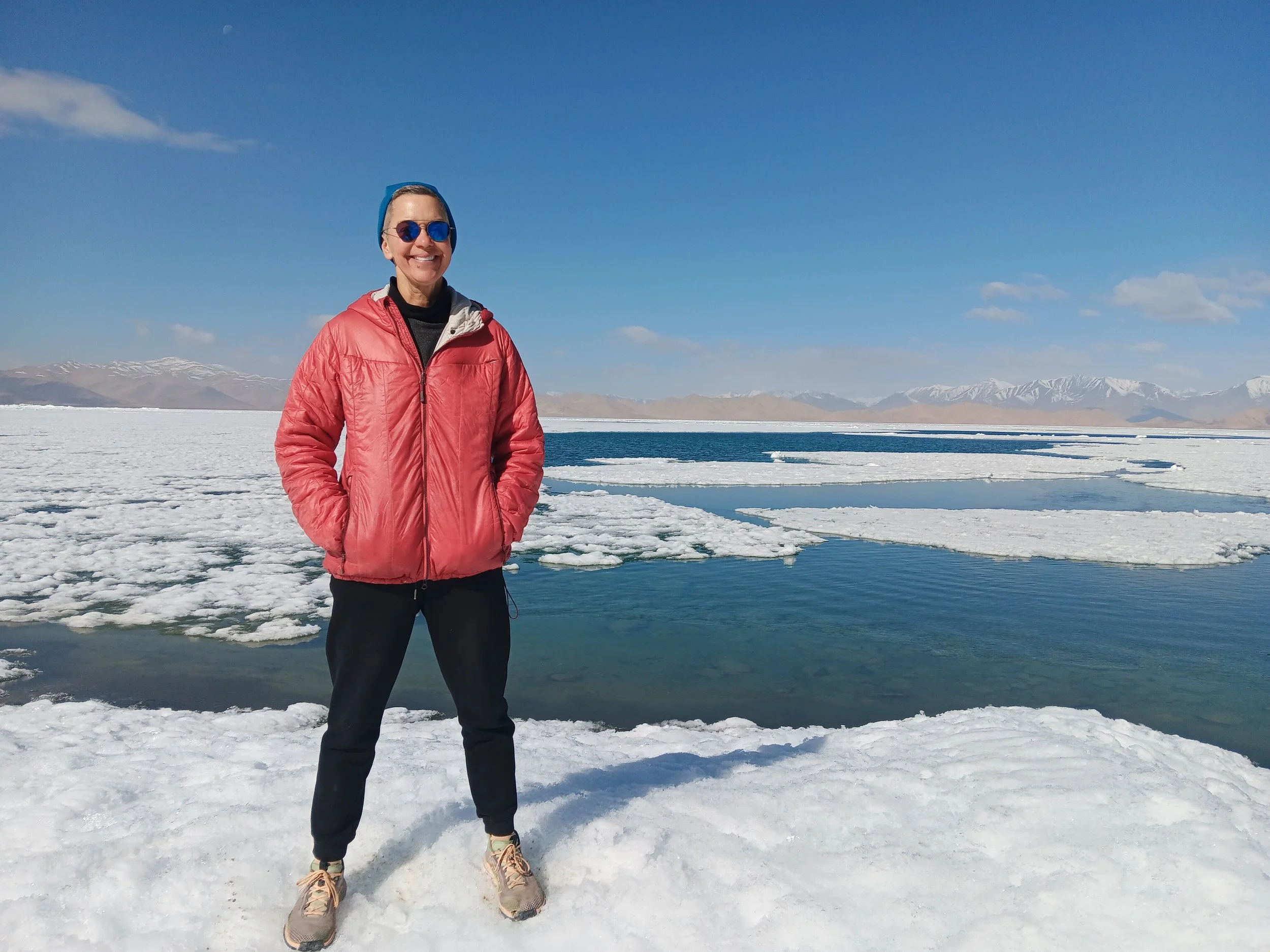 Tajikistan's border with China at Karakul Lake, 2025, at the finish of a 200-mile run