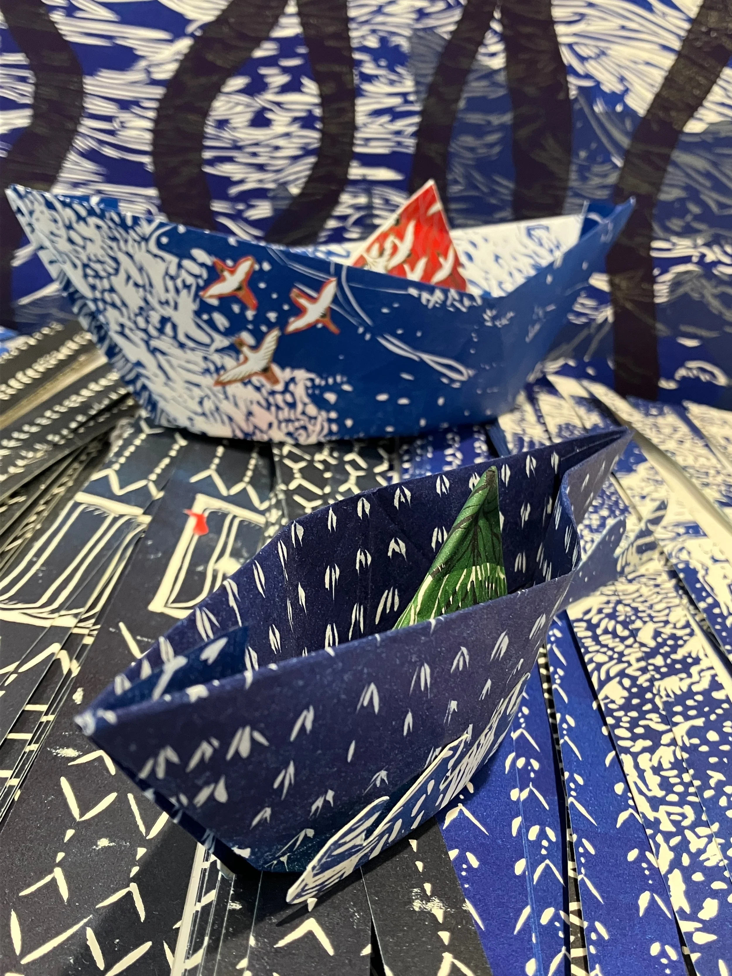 Paper boats