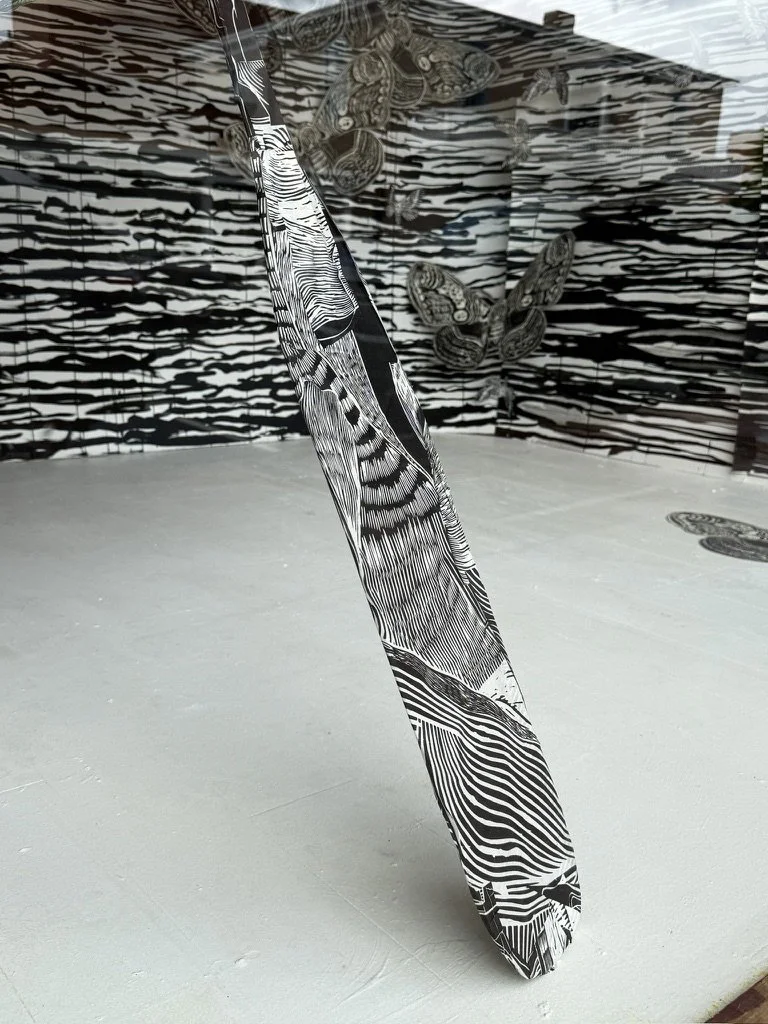 Window Install at Hecho a Mano Gallery, Santa Fe, NM, June 2025