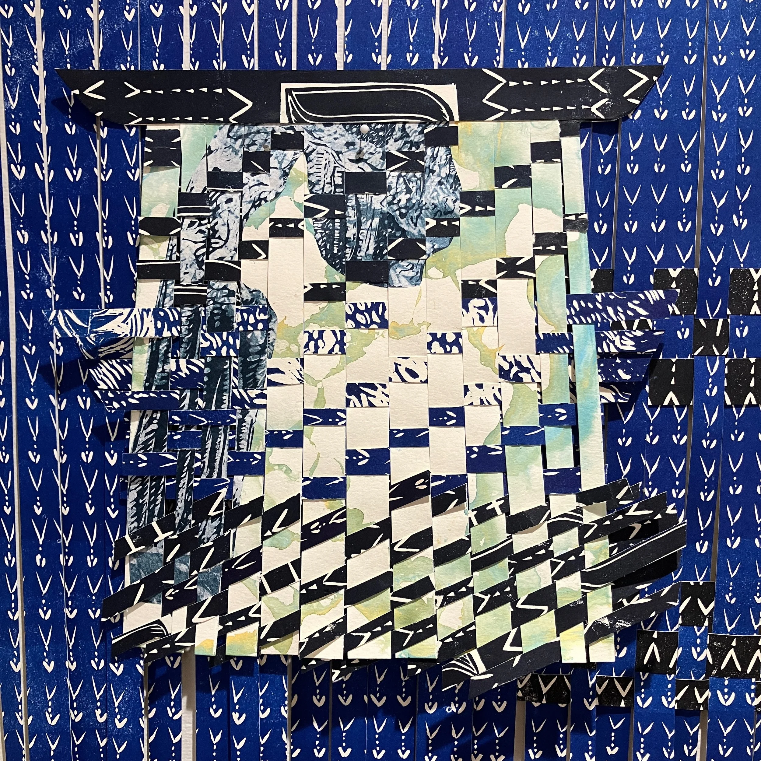 weaving in progress