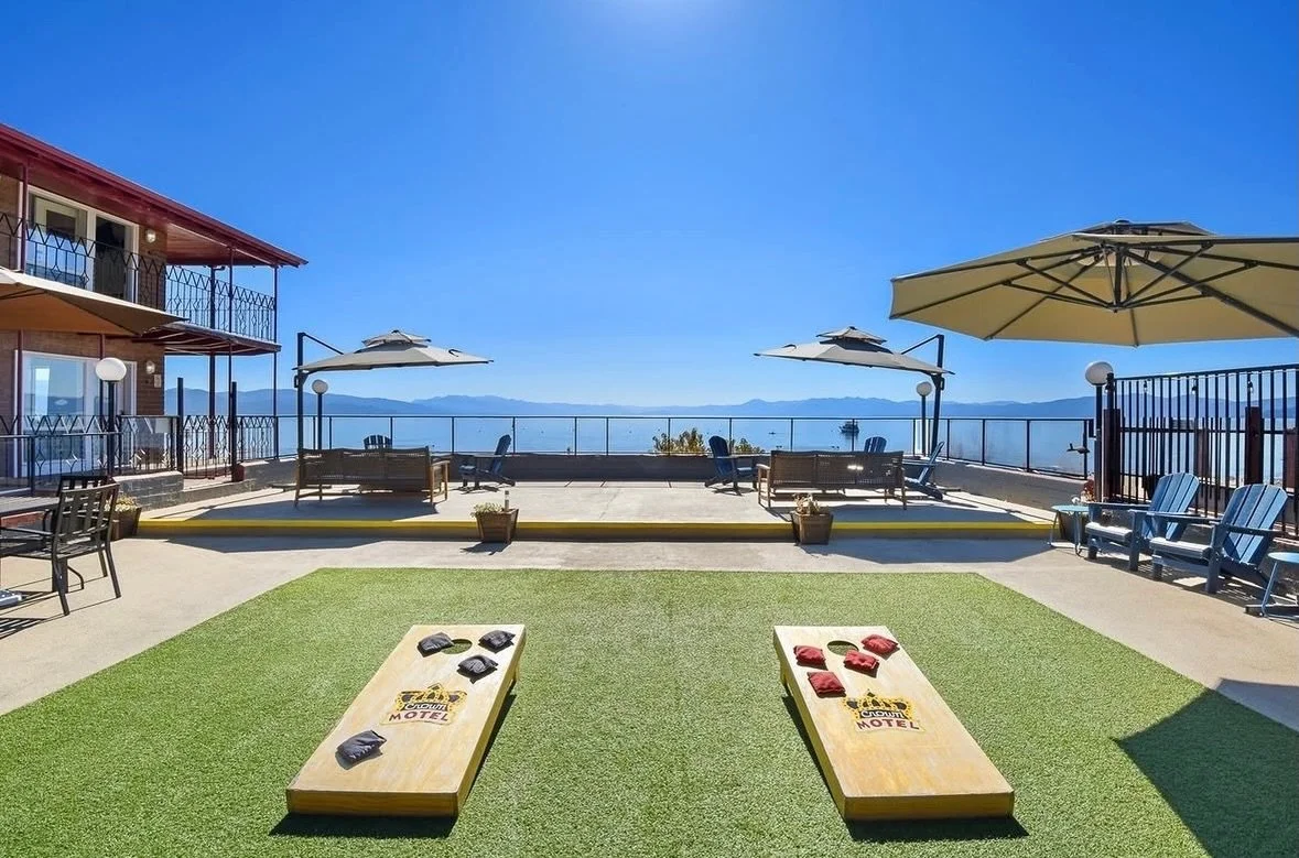 Your perfect summer getaway is waiting ☀️
Stay right on Lake Tahoe when you stay at the Crown! From cornhole on the pool deck to BBQ nights, cozy fire pits, and stunning lake views - there&rsquo;s something for everyone to enjoy.
Book your summer sta