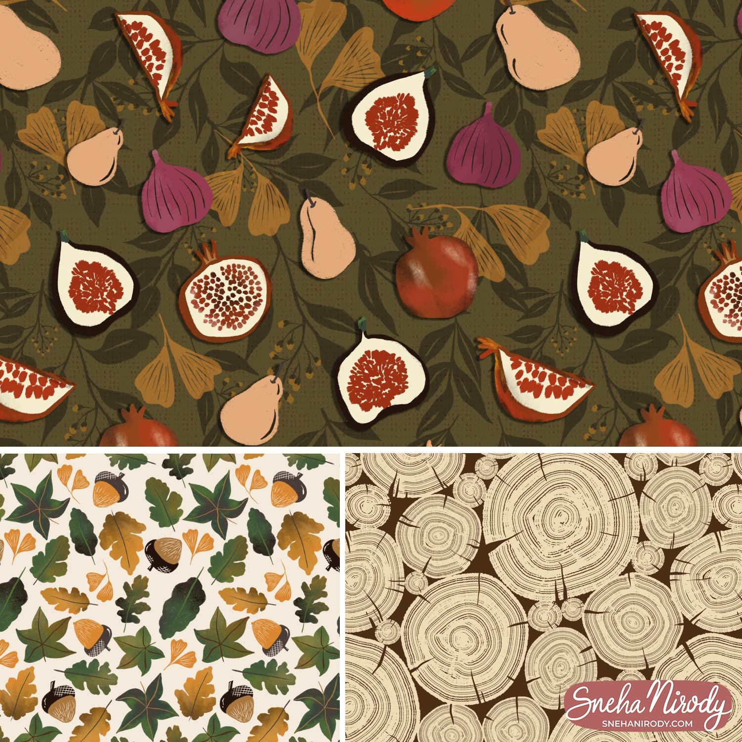 Fall Foliage Pattern Collection