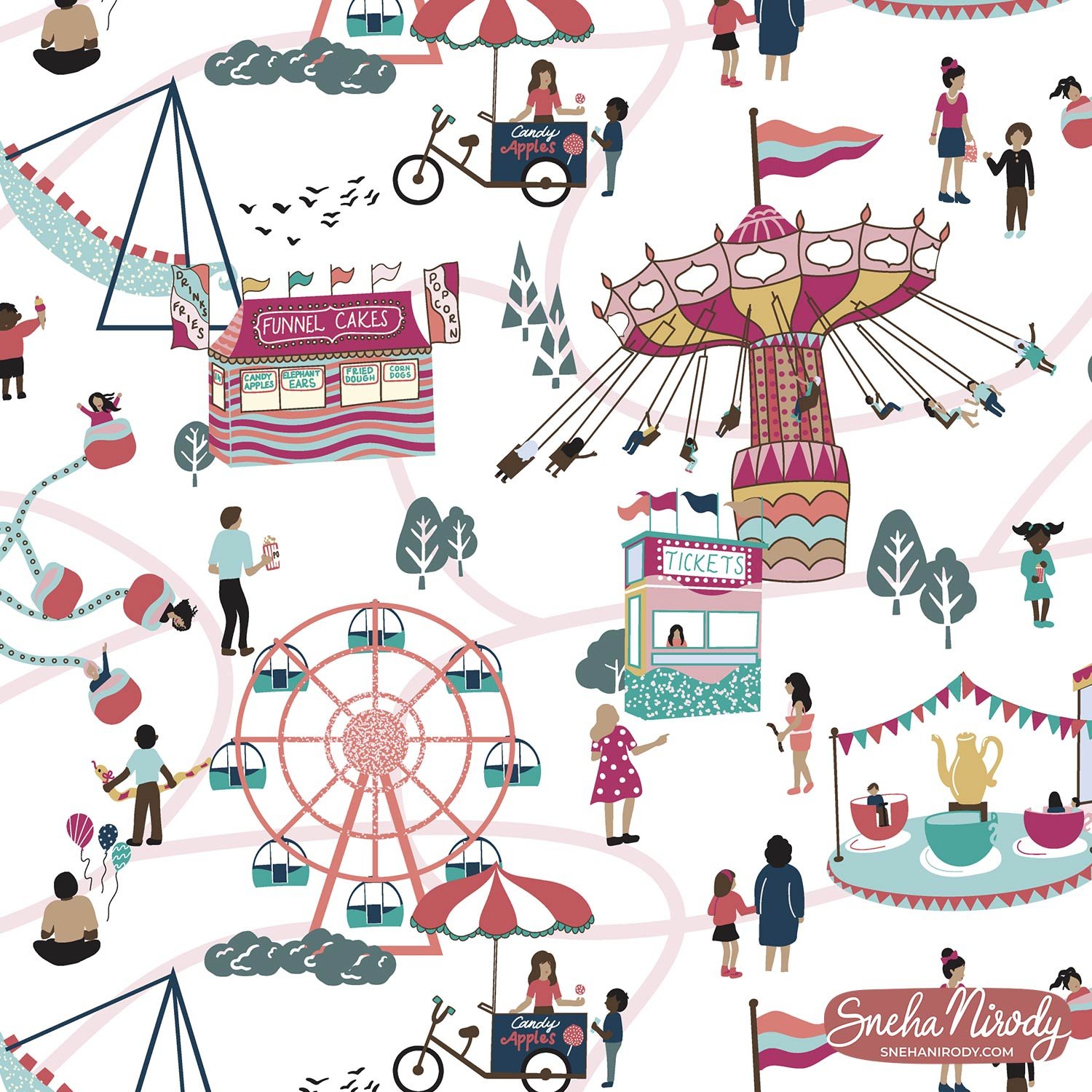 FUNFAIR pattern collection - Fairgrounds
