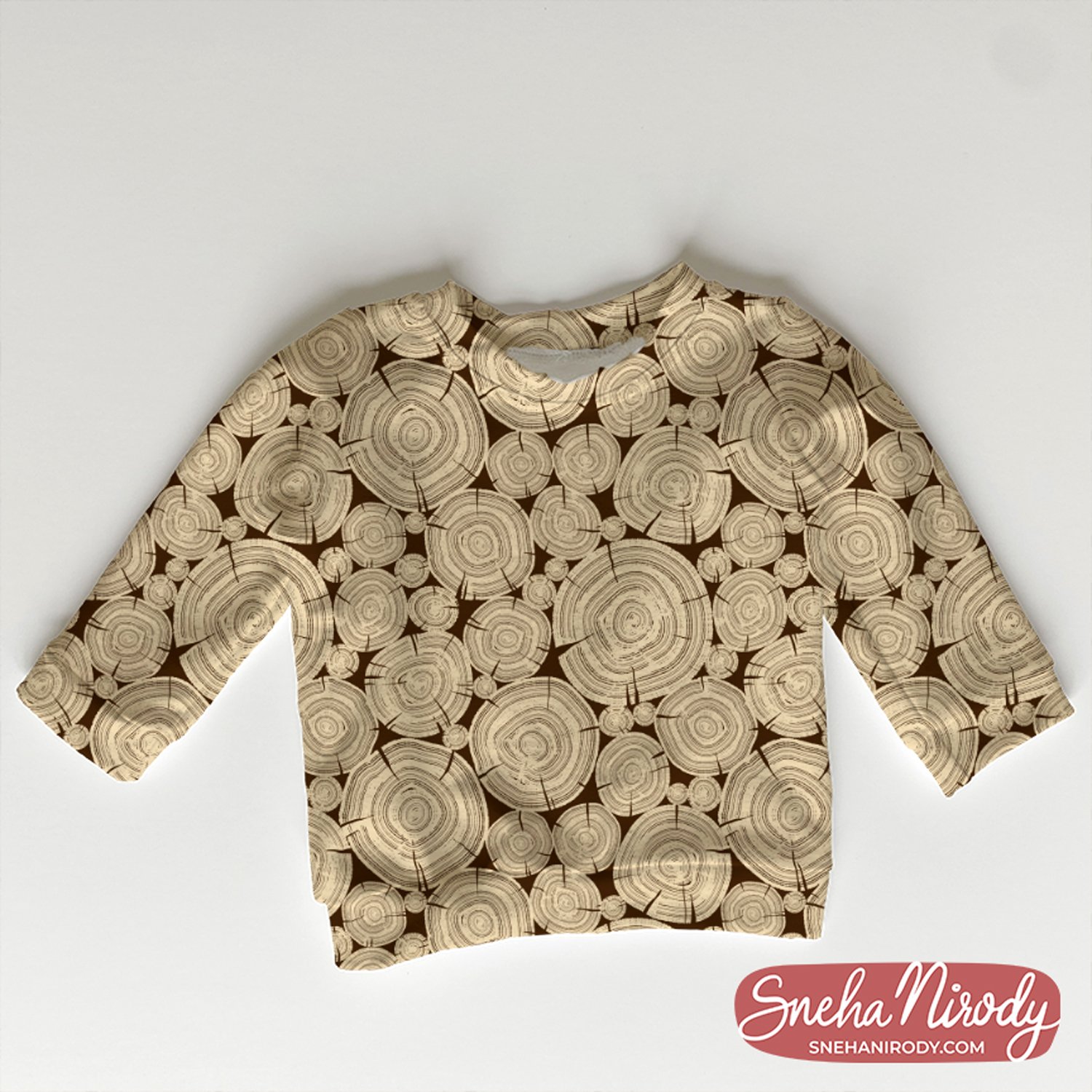 Fall Foliage Pattern Collection Tree Rings Jumper