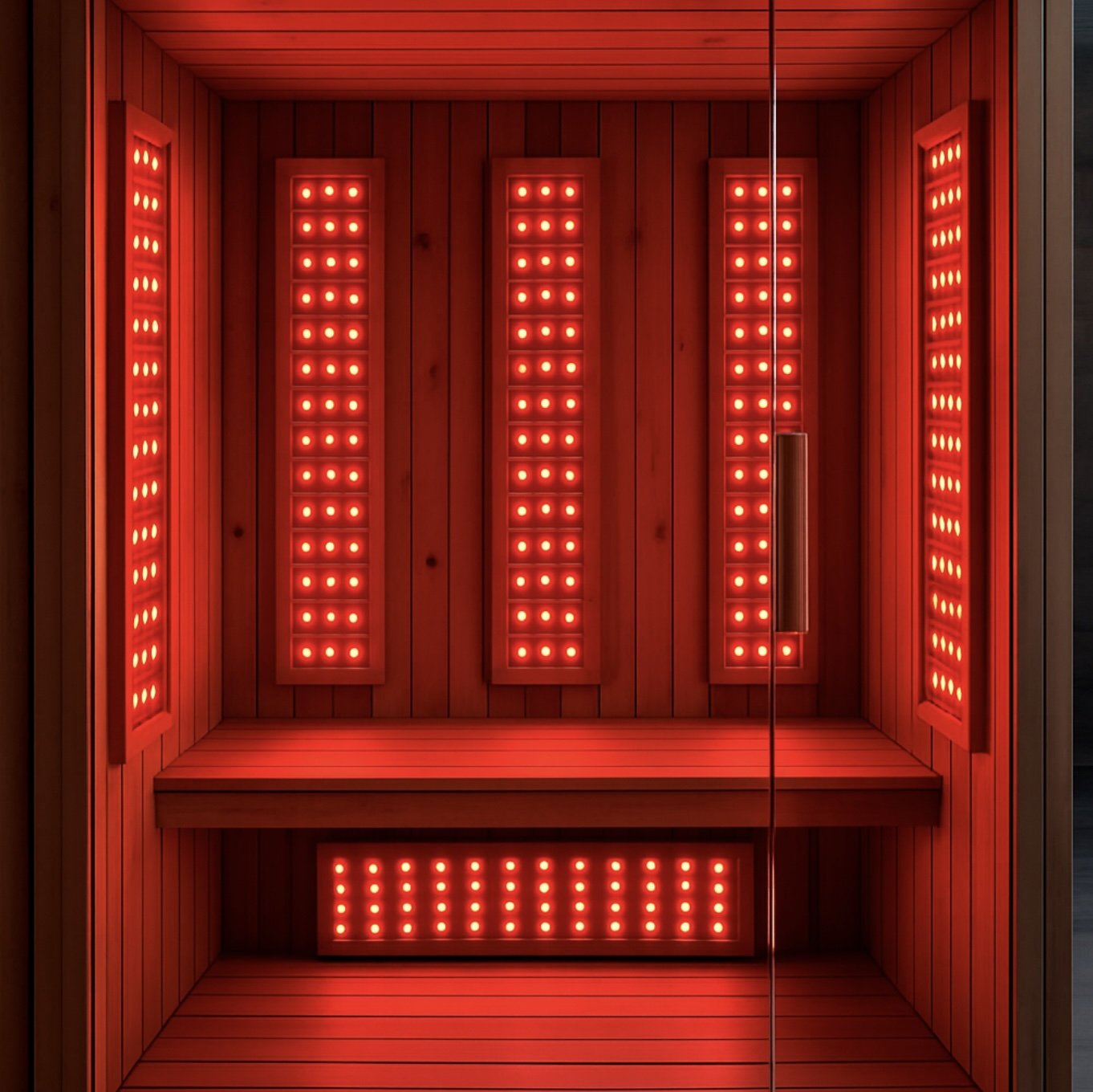 infrared red light home sauna for wellness. residential wellness.