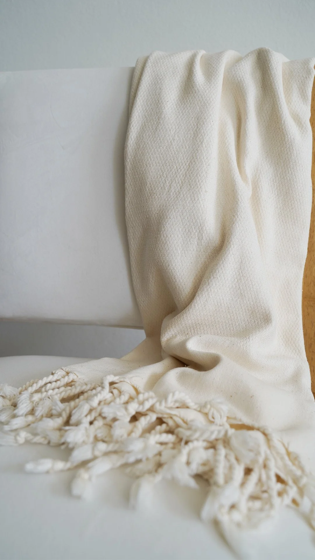 IVORY TURKISH BATH TOWEL
