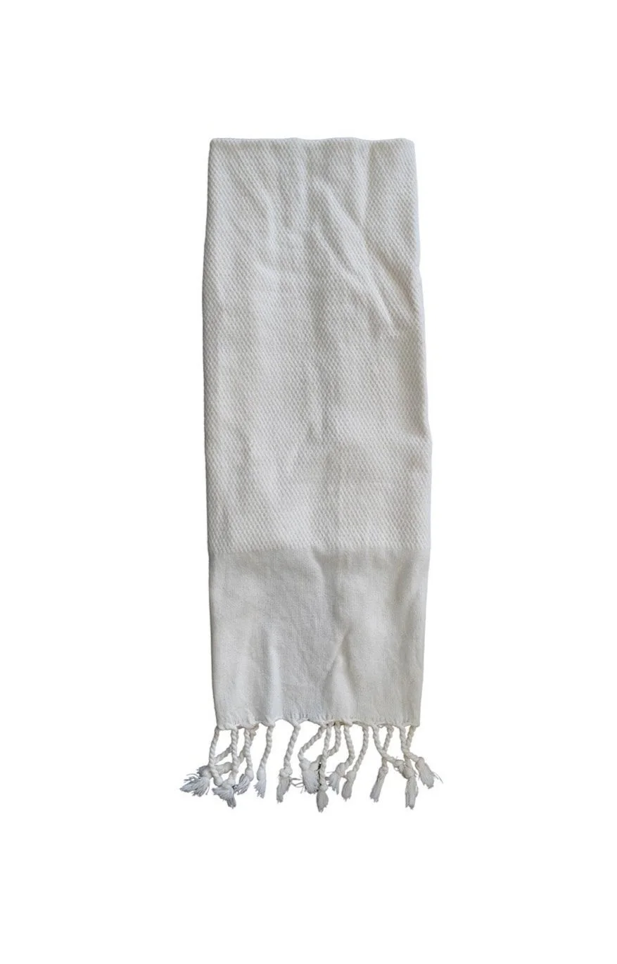 IVORY TURKISH HAND TOWEL