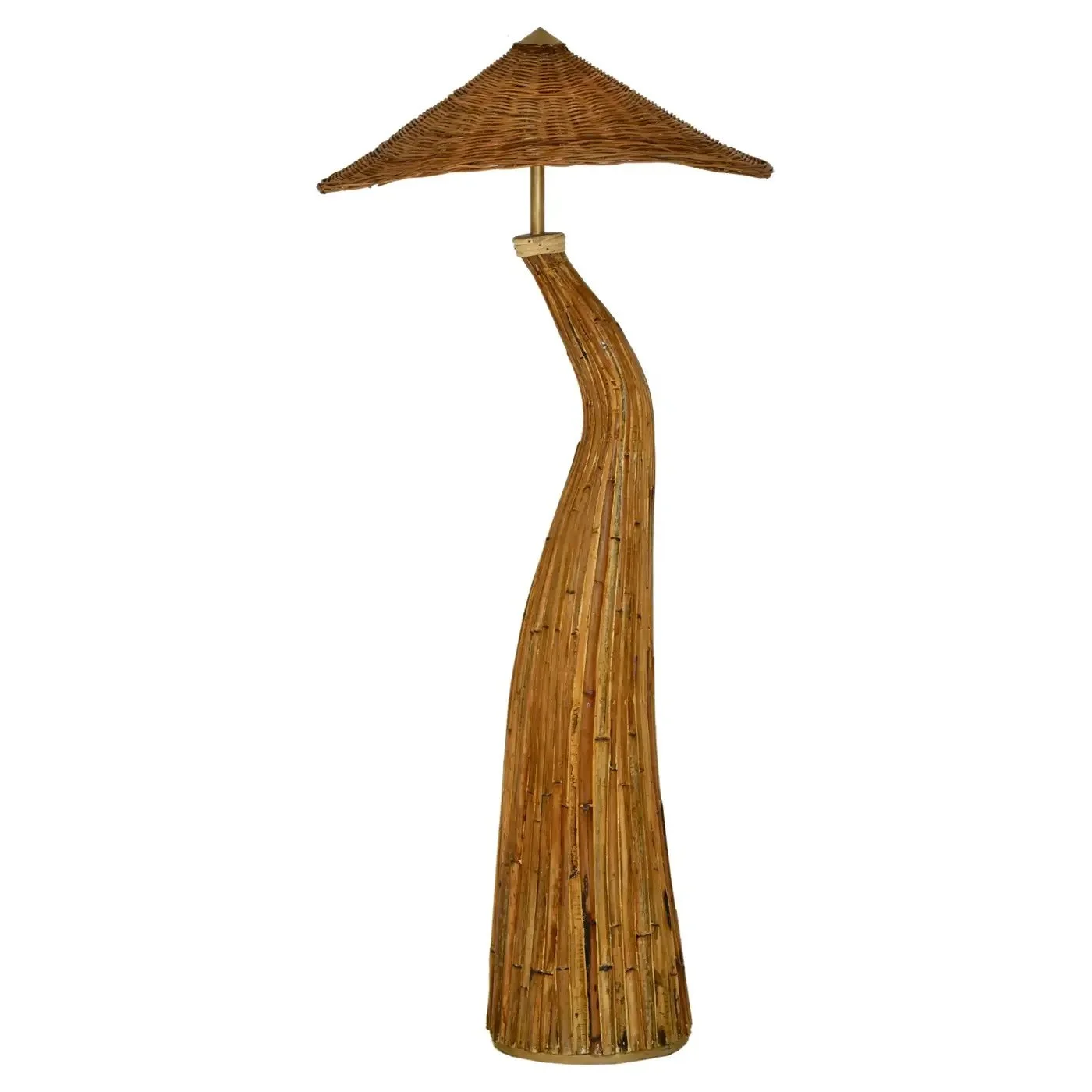 Shroom Rattan Floor Lamp