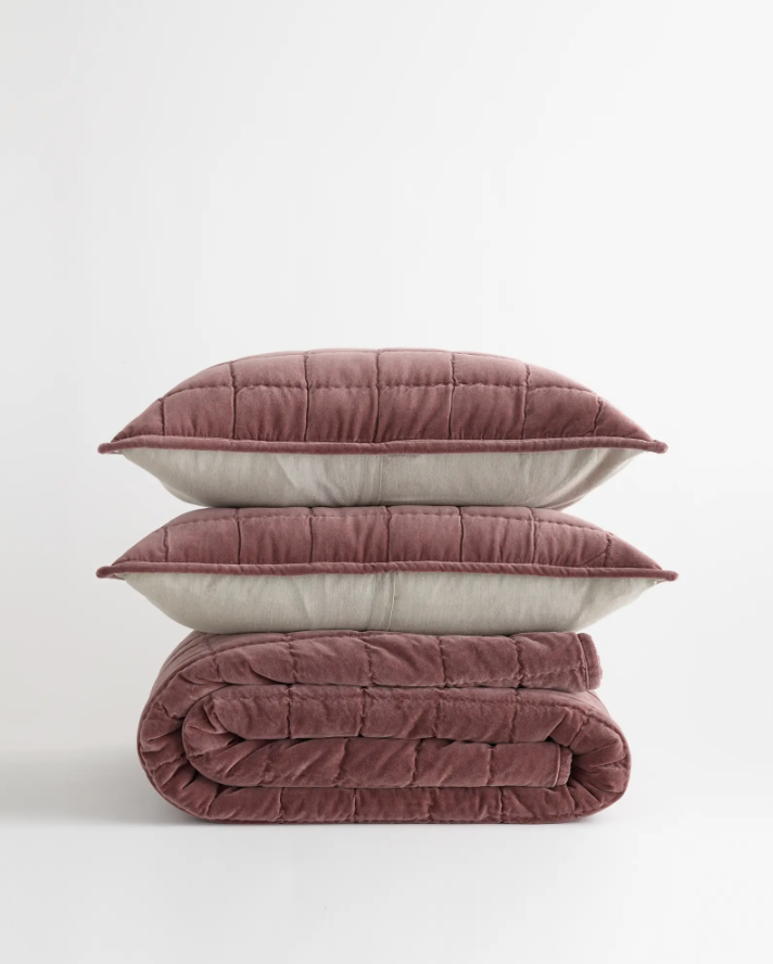 Cotton Velvet Quilt Set