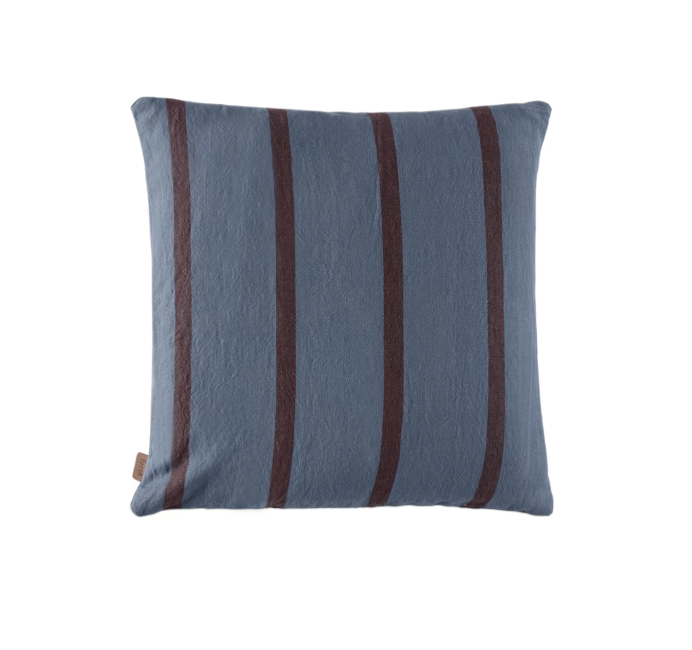 Blue + Burgundy Cushion