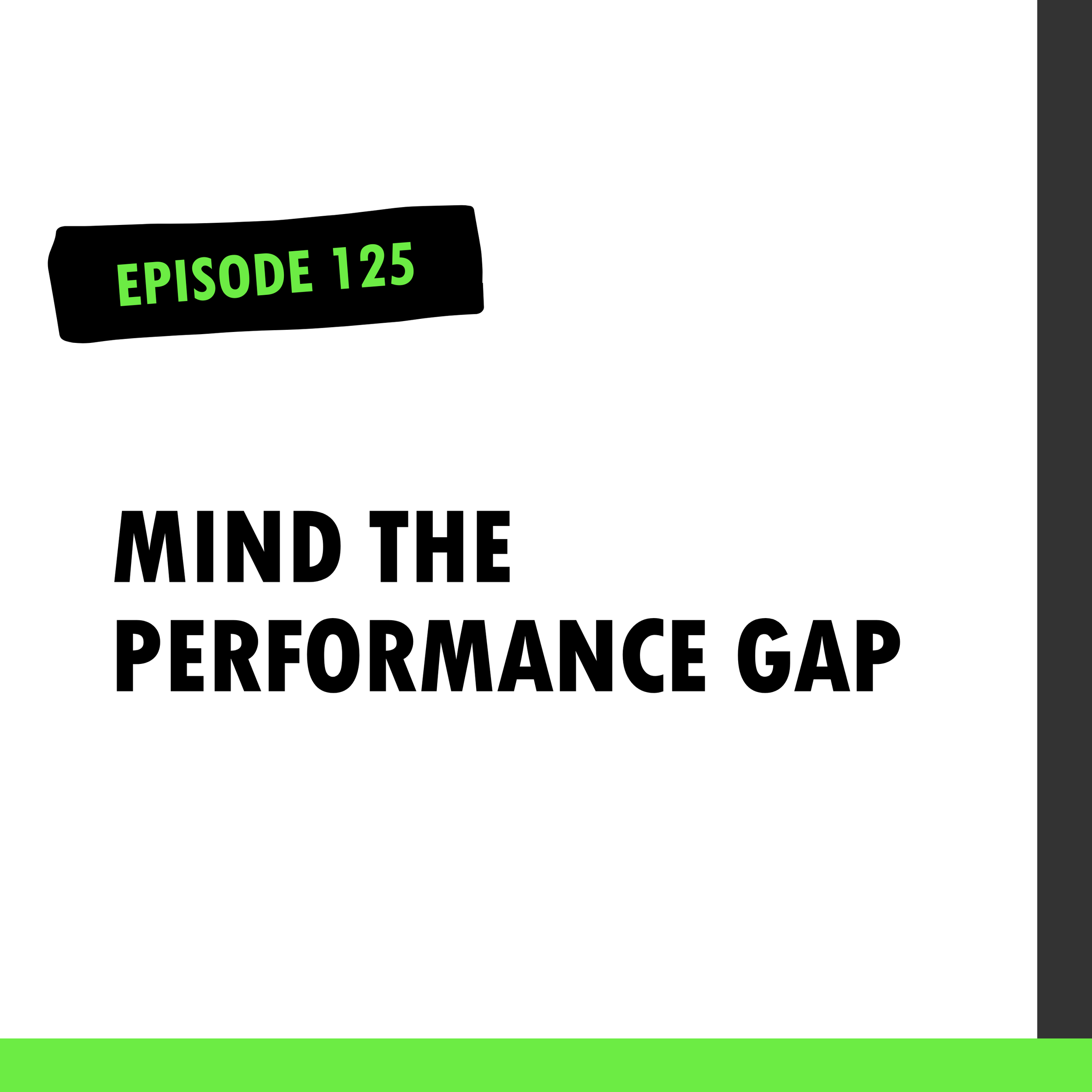 Mind the Performance Gap