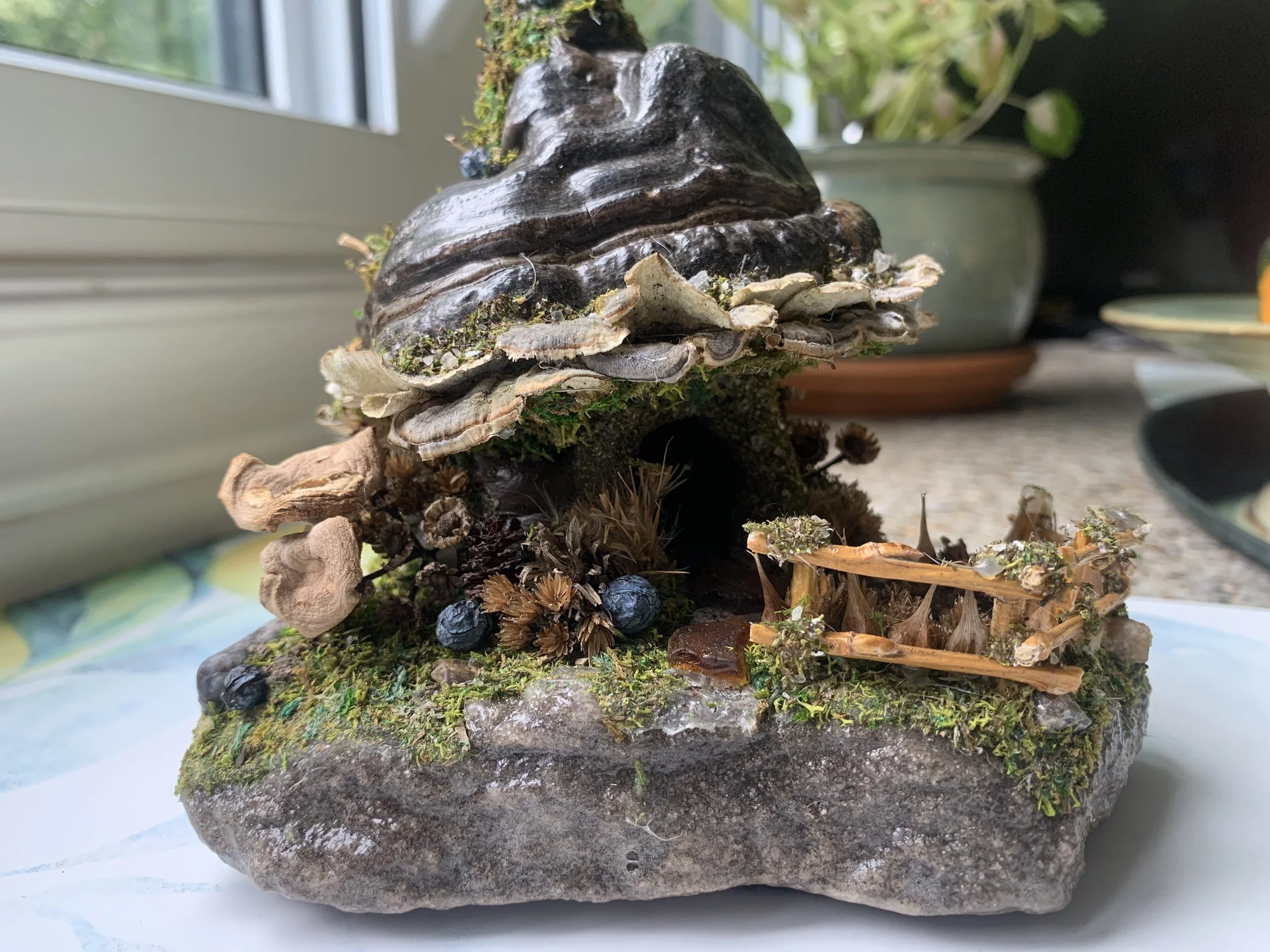 Sticks and Stones - Gnome Home - hand-crafted fairy homes